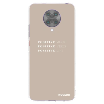 Picasee husă transparentă din silicon pentru Xiaomi Poco F2 Pro - Positive Vibes
