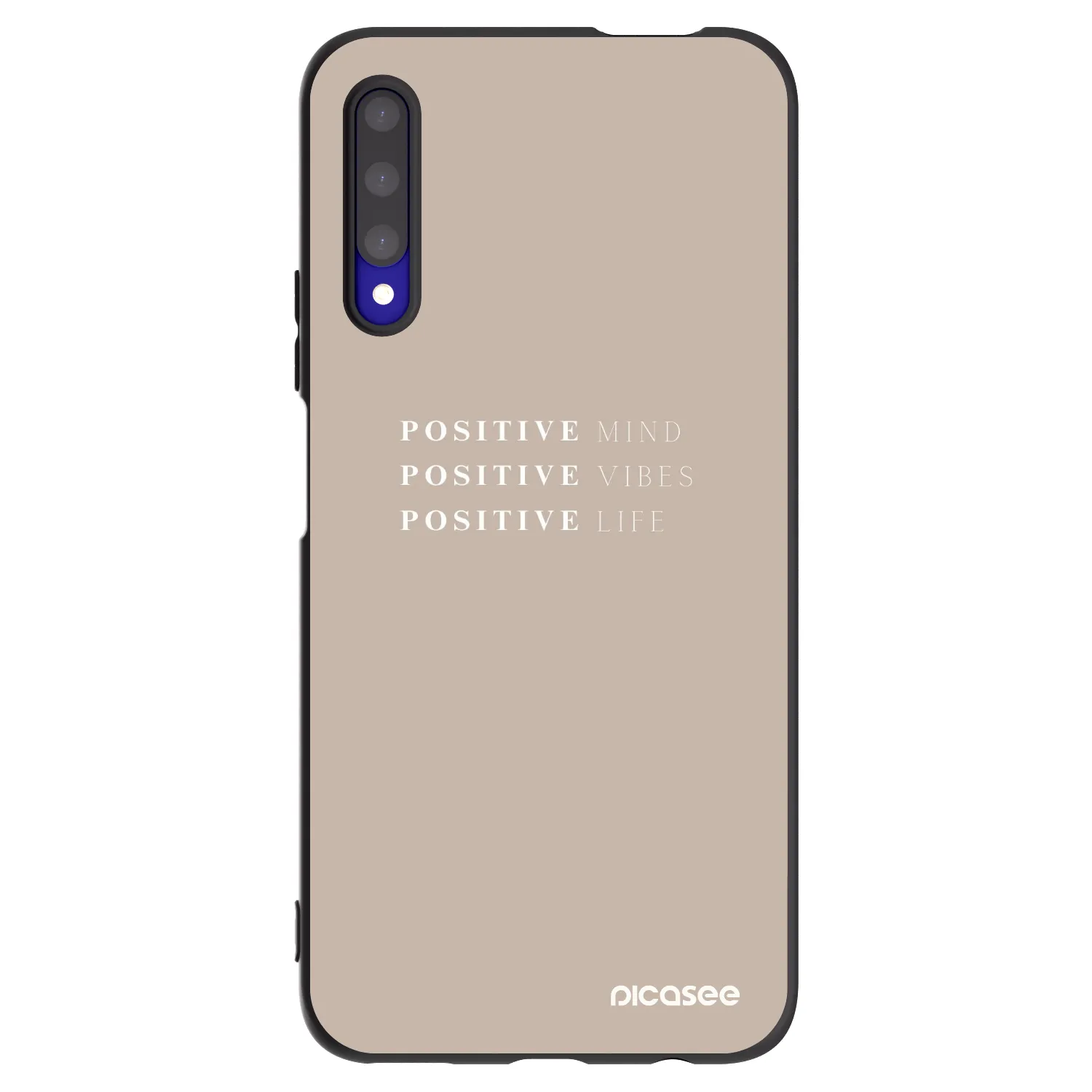 Picasee husă neagră din silicon pentru Honor 9X Pro - Positive Vibes