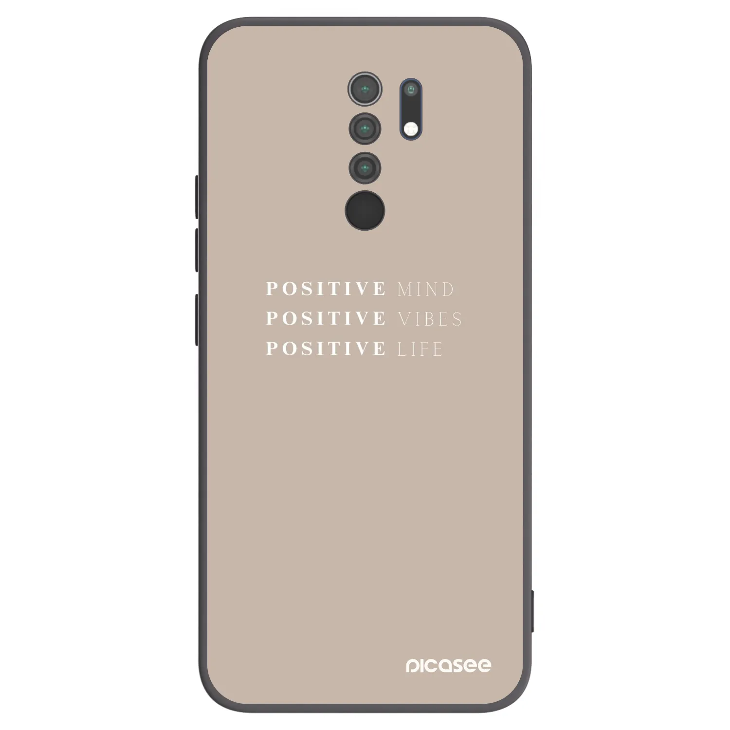 Picasee husă neagră din silicon pentru Xiaomi Redmi 9 - Positive Vibes