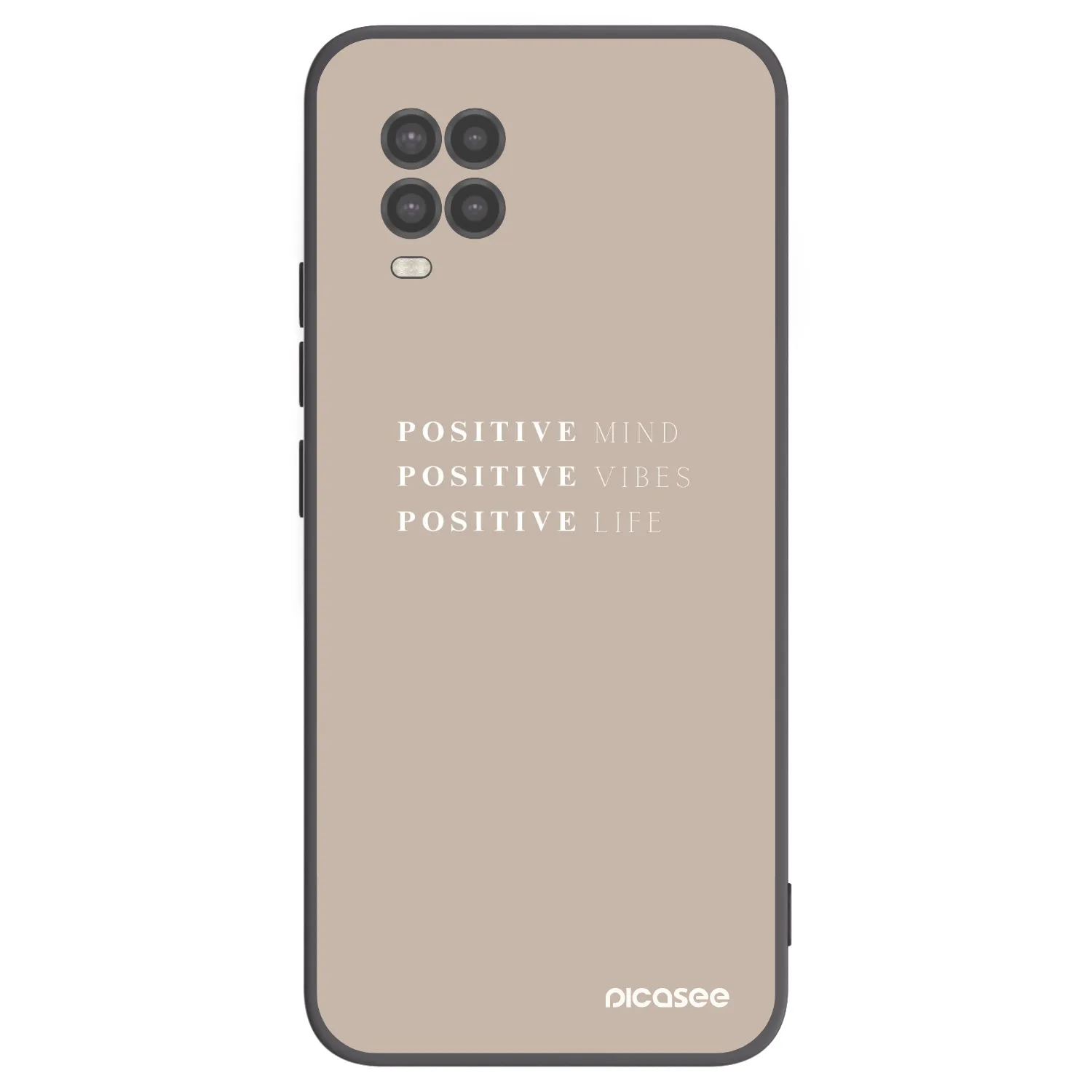 Picasee husă neagră din silicon pentru Xiaomi Mi 10 Lite - Positive Vibes
