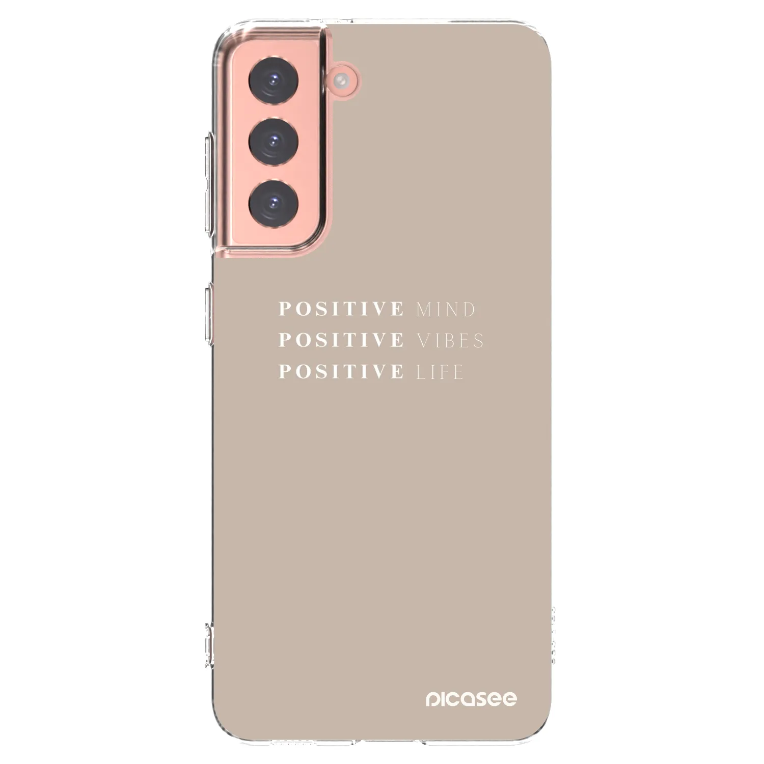 Picasee husă transparentă din silicon pentru Samsung Galaxy S21 5G G991B - Positive Vibes