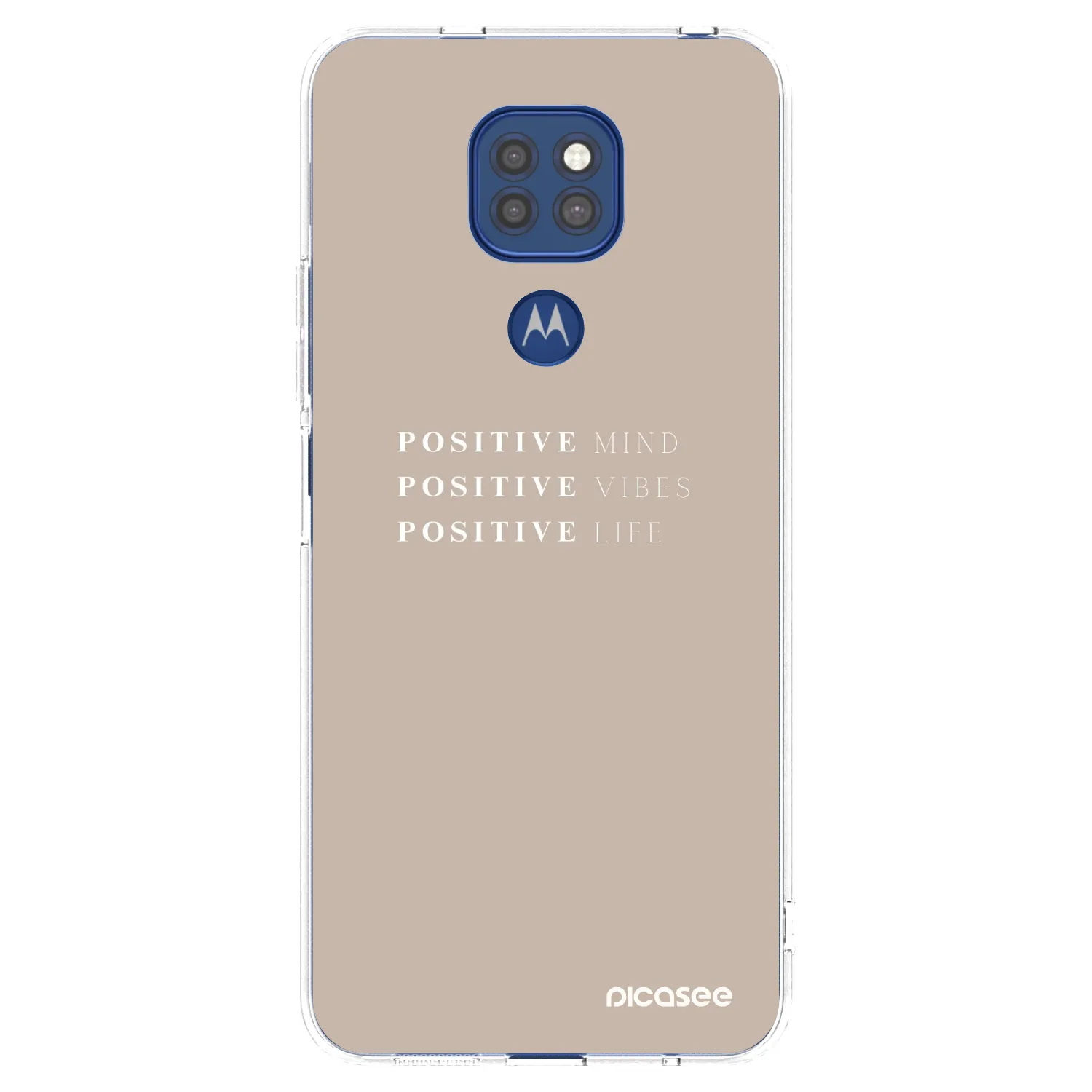 Picasee husă transparentă din silicon pentru Motorola Moto G9 Play - Positive Vibes