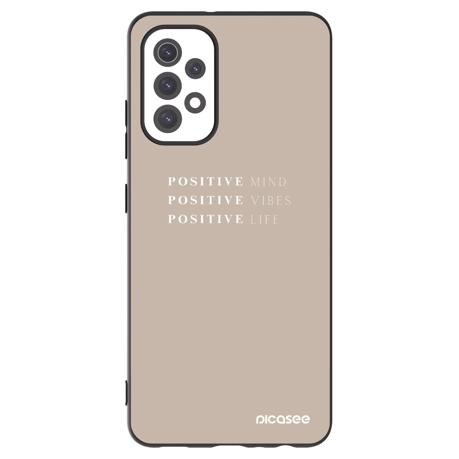 Picasee husă neagră din silicon pentru Samsung Galaxy A32 5G A326B - Positive Vibes
