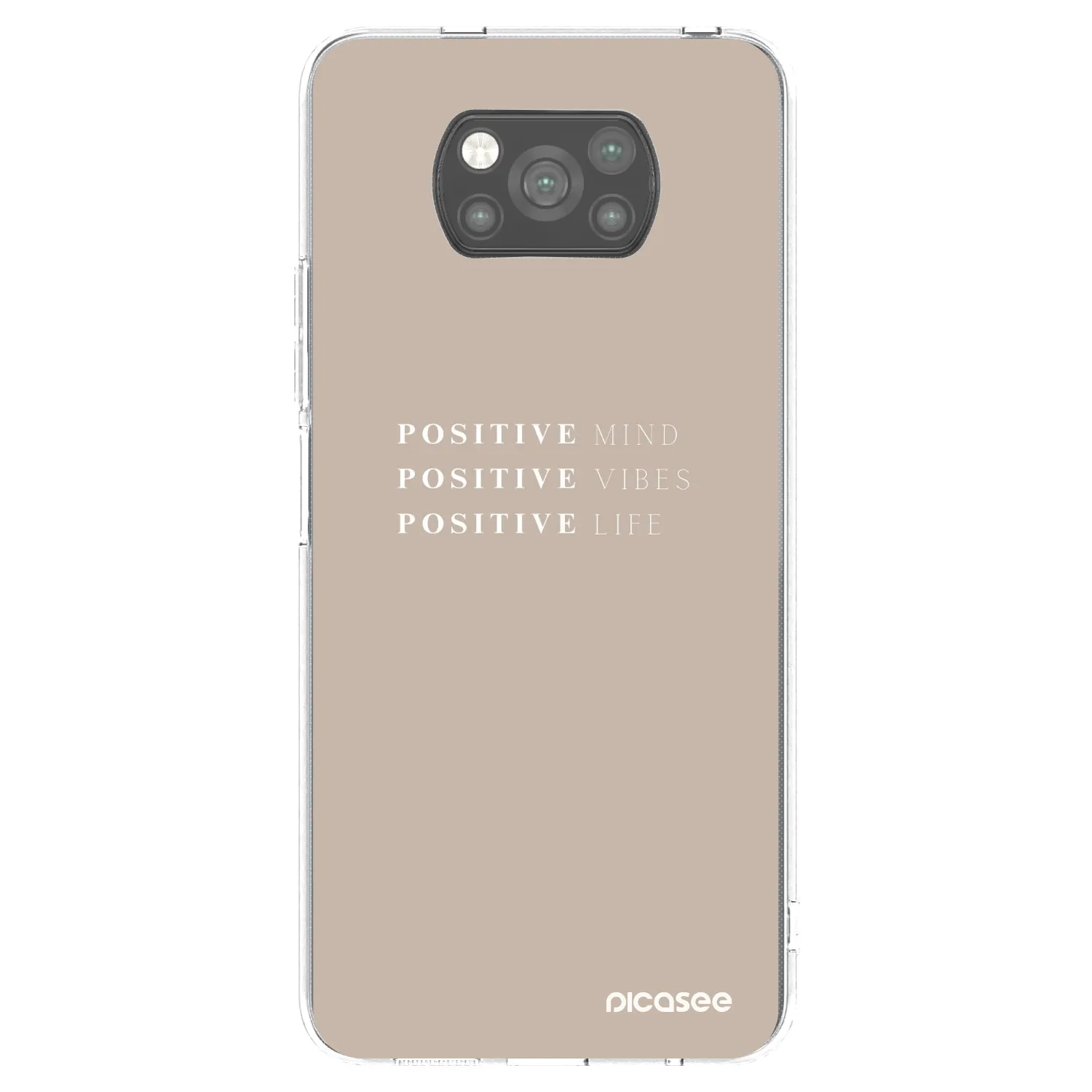 Picasee husă neagră din silicon pentru Xiaomi Poco X3 Pro - Positive Vibes