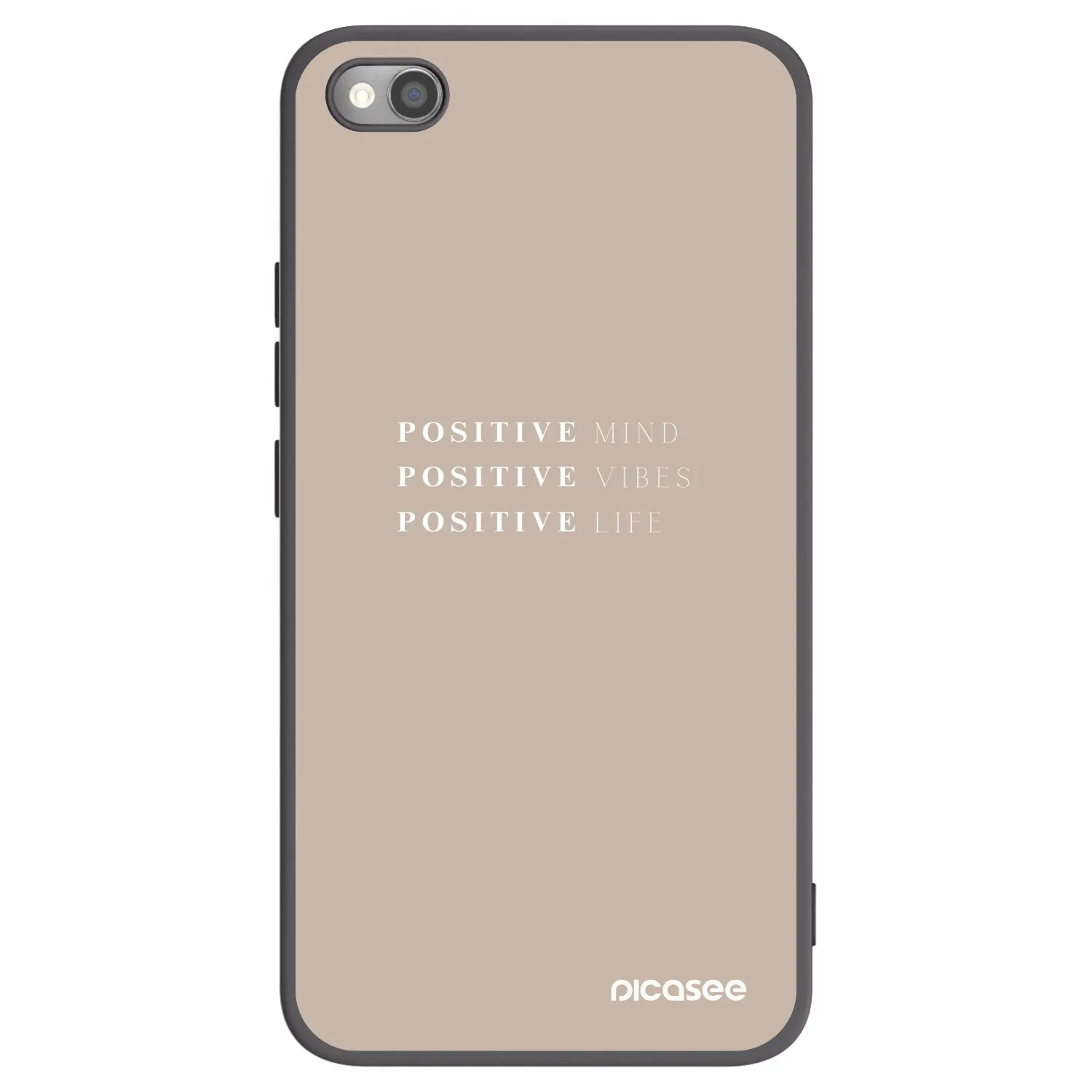 Picasee husă neagră din silicon pentru Xiaomi Mi Note 10 (Pro) - Positive Vibes