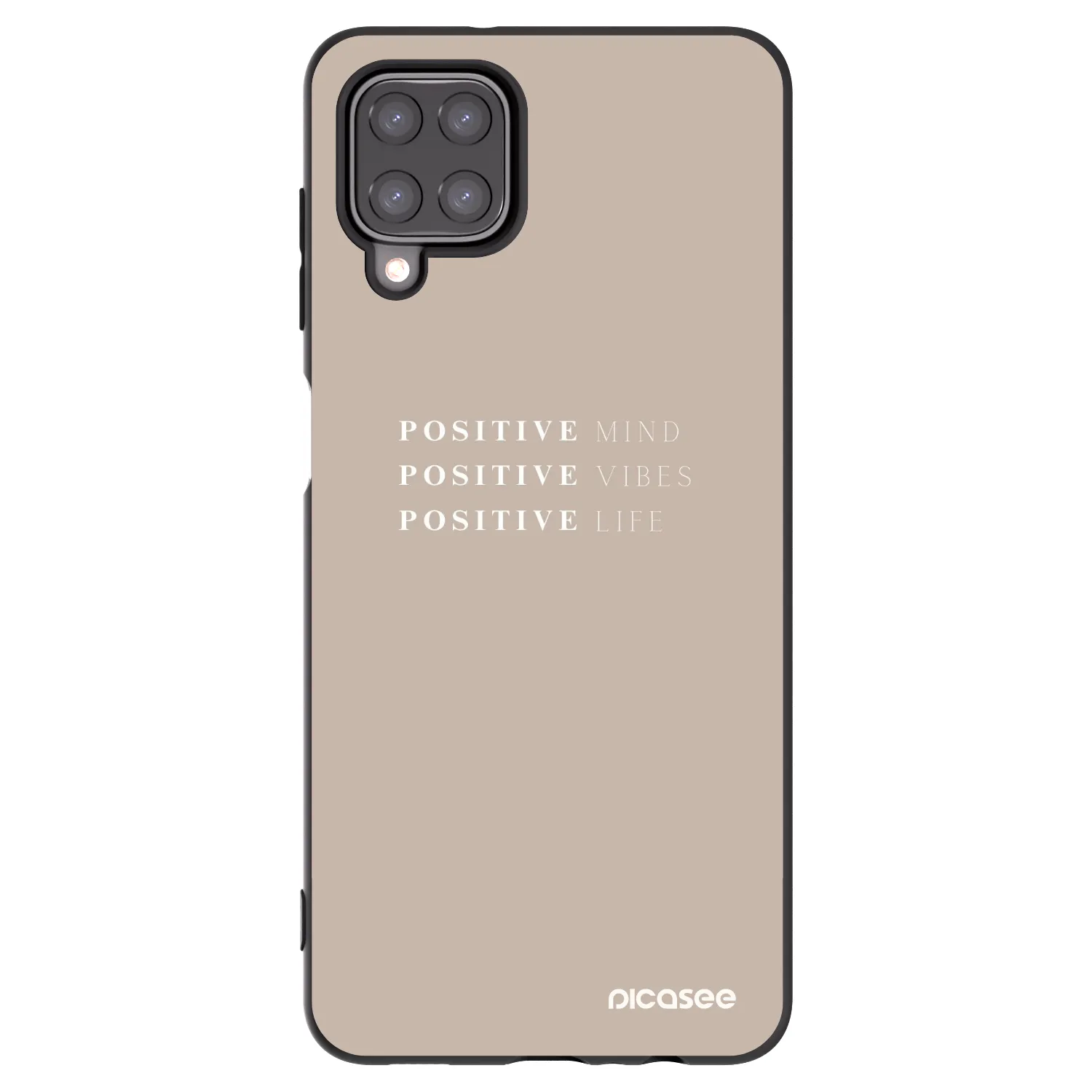 Picasee husă neagră din silicon pentru Samsung Galaxy M12 M127F - Positive Vibes
