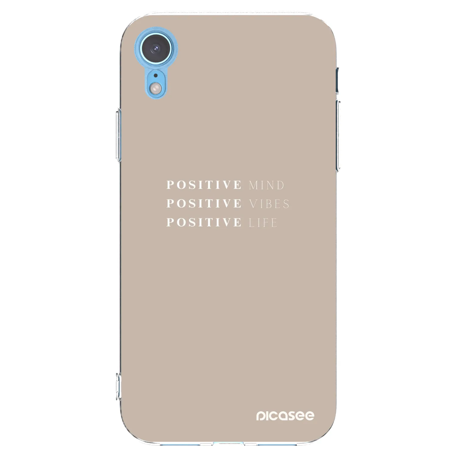 Picasee husă transparentă din silicon pentru Apple iPhone XR - Positive Vibes