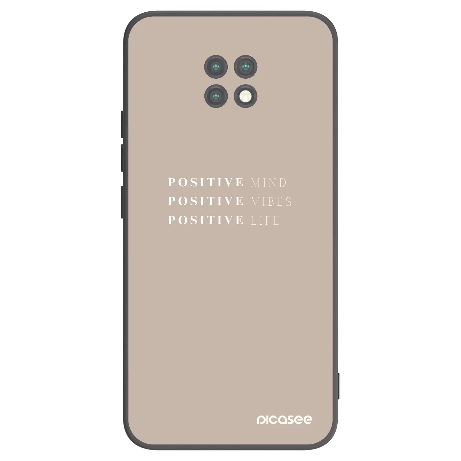 Picasee husă neagră din silicon pentru Xiaomi Redmi Note 9T - Positive Vibes