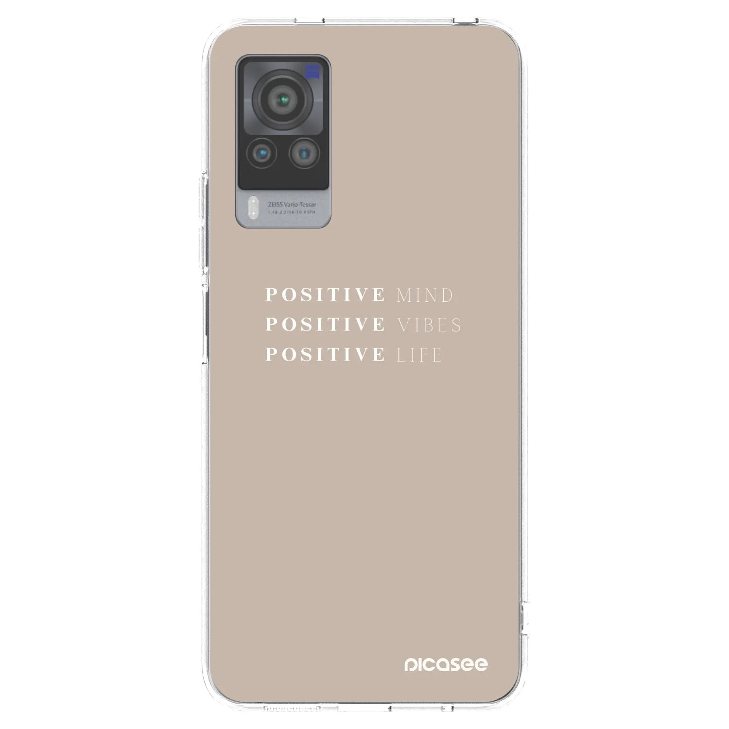 Picasee husă transparentă din silicon pentru Vivo X60 Pro 5G - Positive Vibes