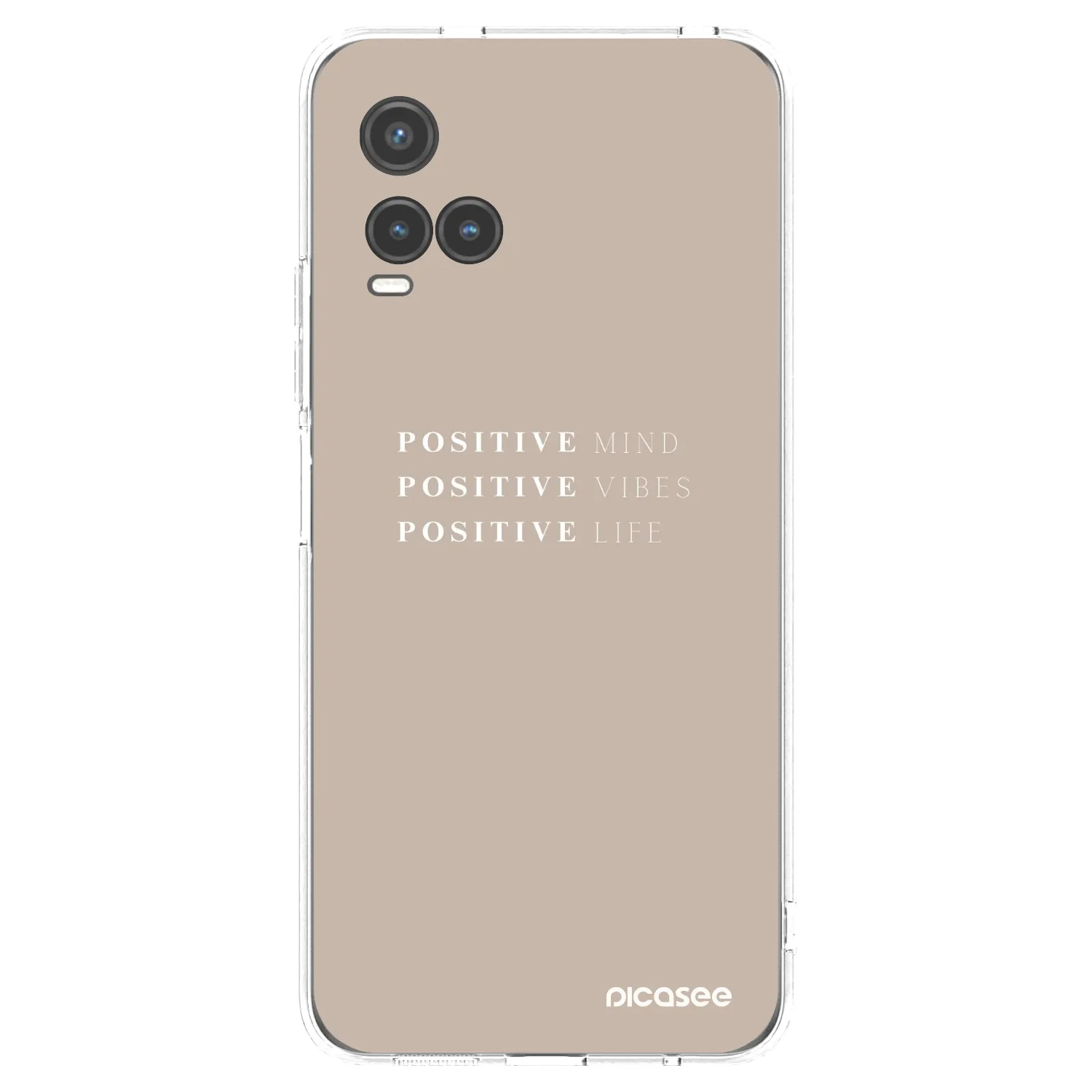 Picasee husă transparentă din silicon pentru Vivo Y33s - Positive Vibes