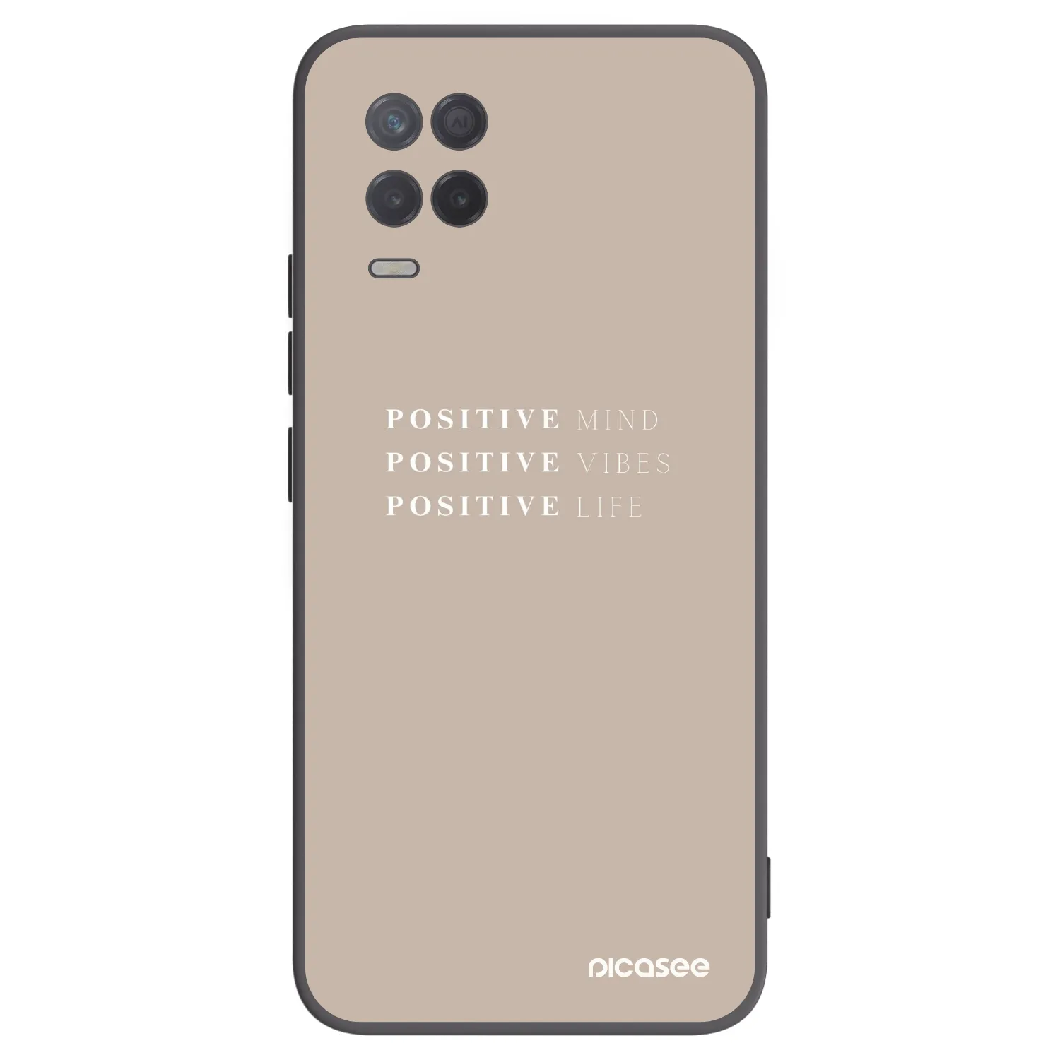 Picasee husă neagră din silicon pentru Realme 8 5G - Positive Vibes
