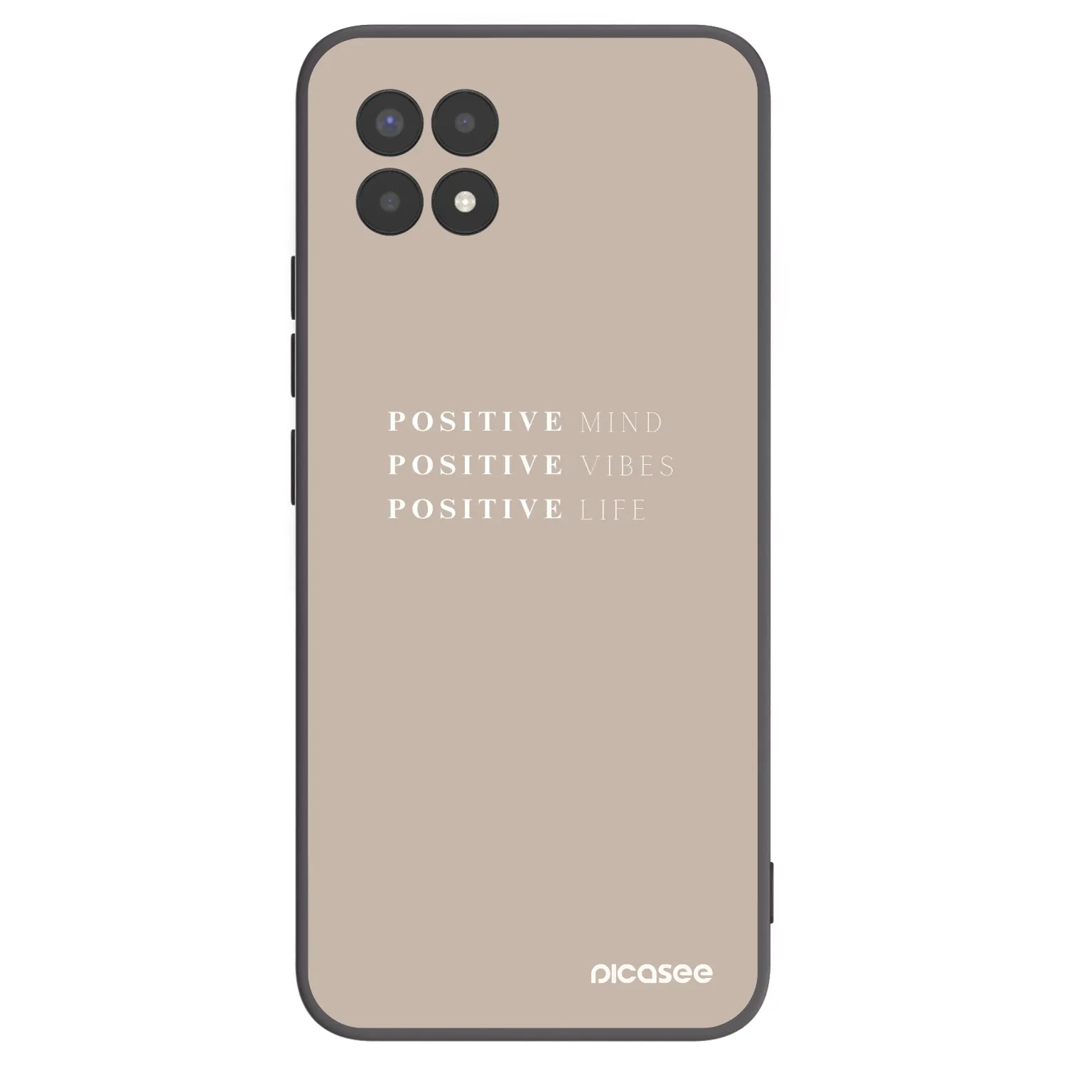 Picasee husă neagră din silicon pentru Realme 8i - Positive Vibes