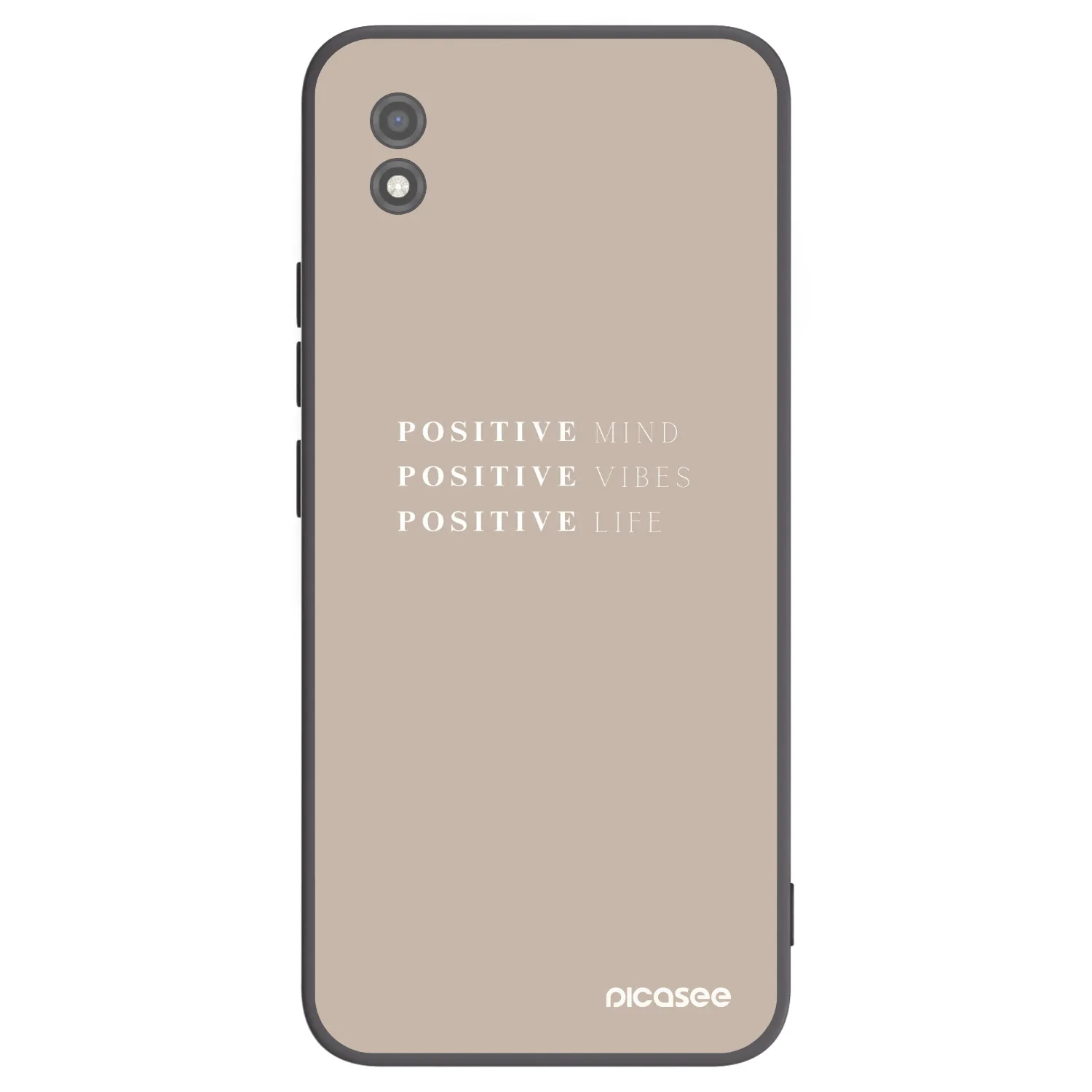 Picasee husă neagră din silicon pentru Realme C11 (2021) - Positive Vibes