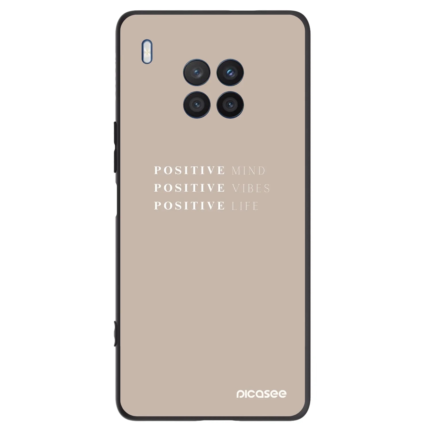 Picasee husă neagră din silicon pentru Honor 50 Lite - Positive Vibes