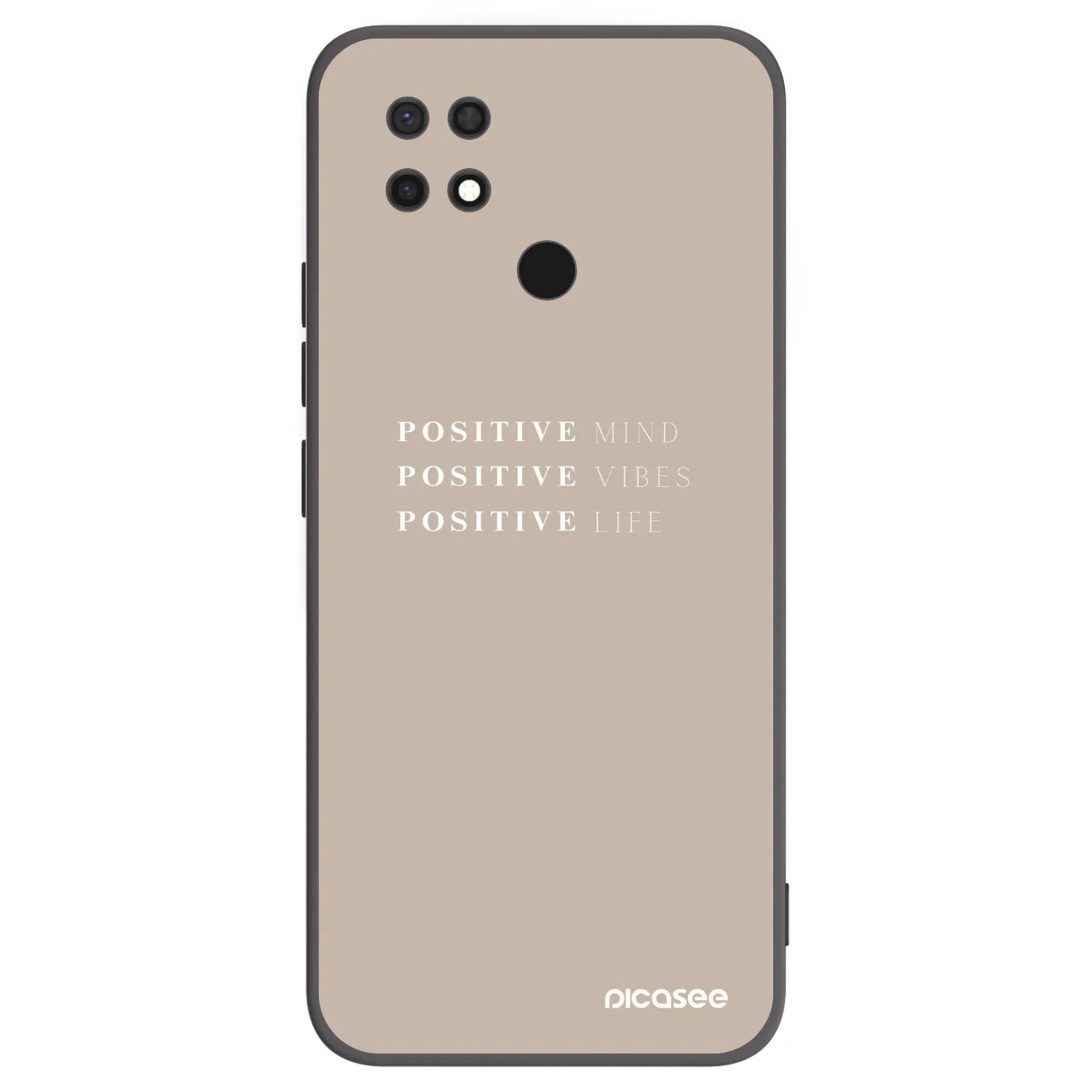 Picasee husă neagră din silicon pentru Xiaomi Redmi 10C - Positive Vibes