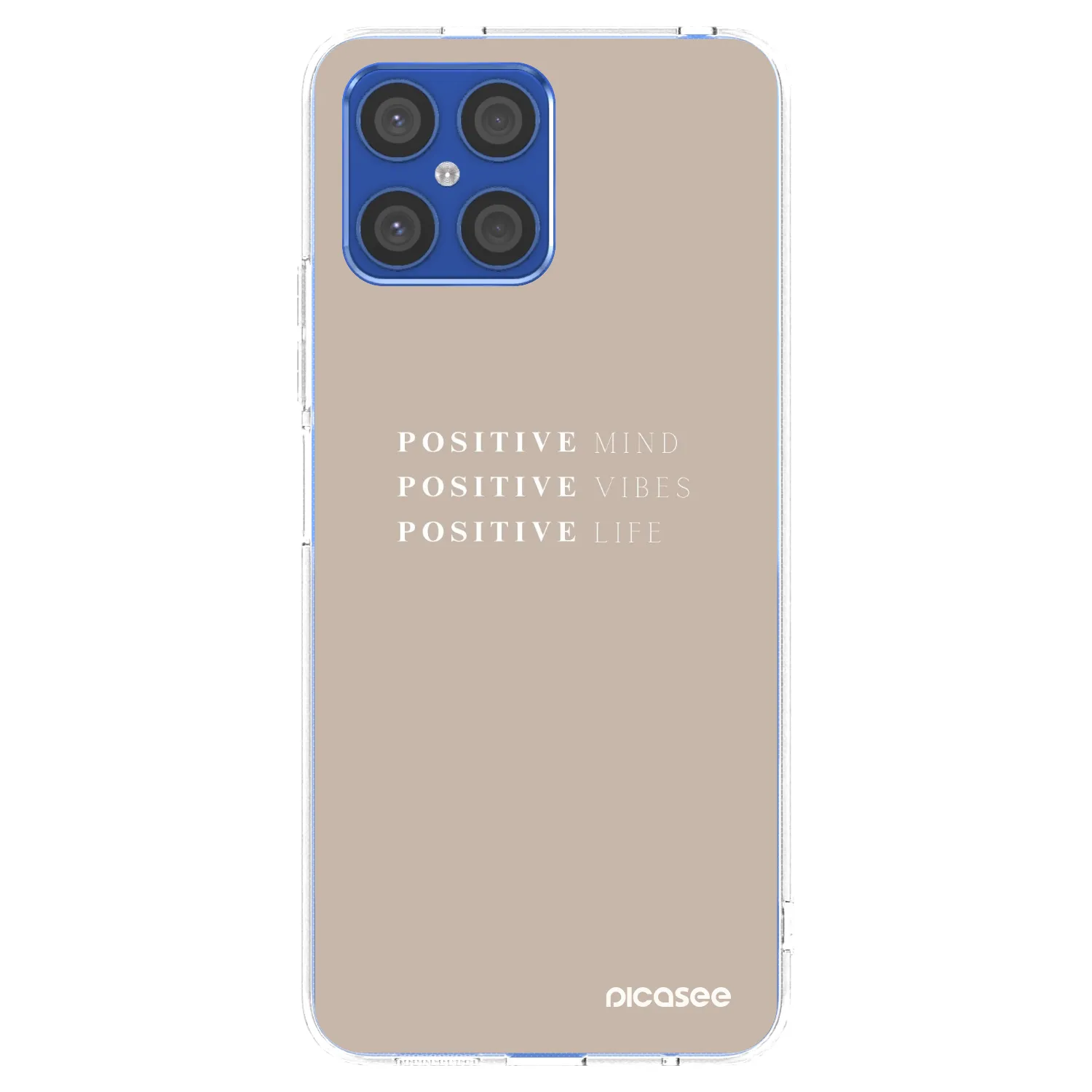 Picasee husă transparentă din silicon pentru Honor X8 4G - Positive Vibes