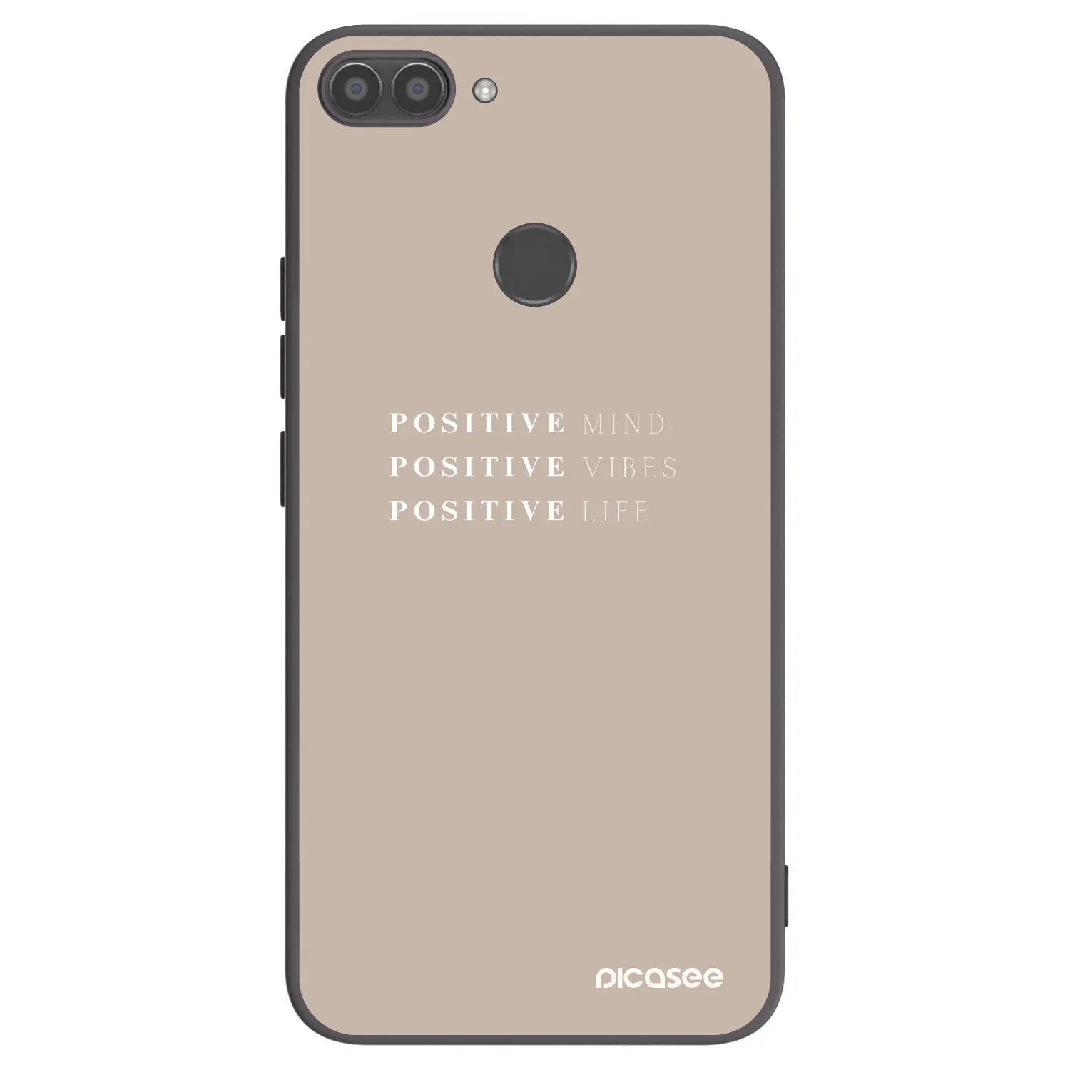 Picasee husă neagră din silicon pentru Huawei P Smart - Positive Vibes