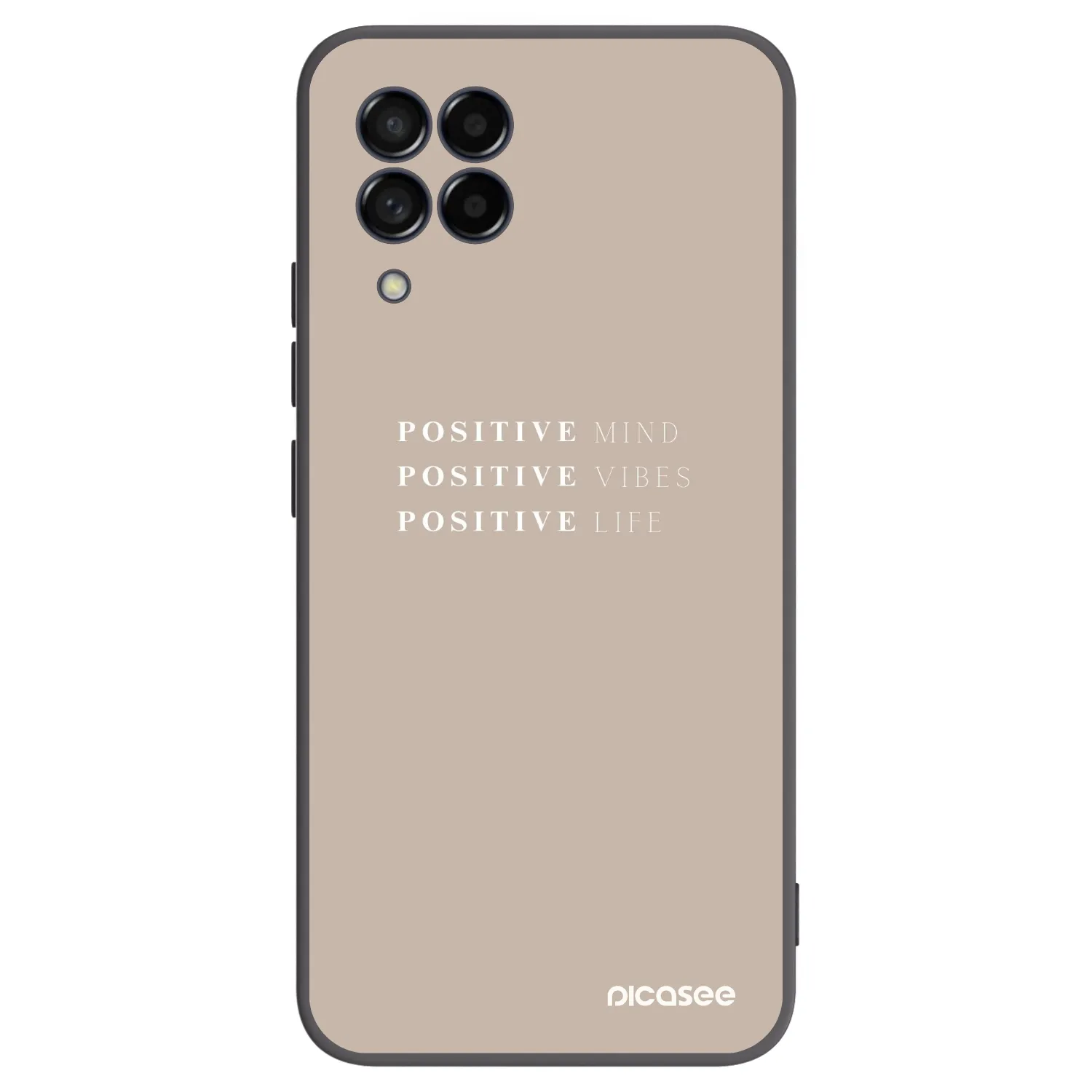 Picasee husă neagră din silicon pentru Samsung Galaxy M53 5G - Positive Vibes