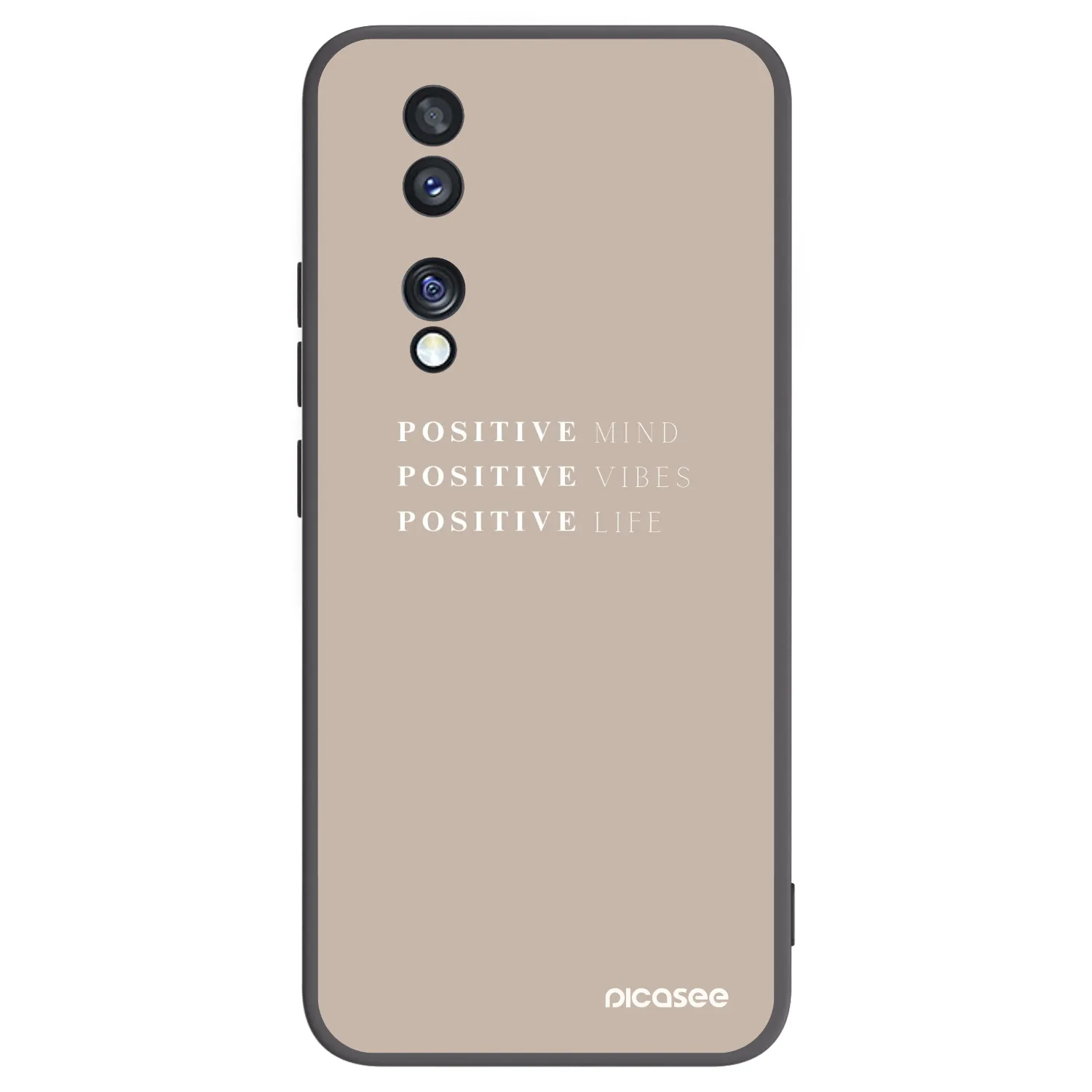 Picasee husă neagră din silicon pentru Honor 70 - Positive Vibes