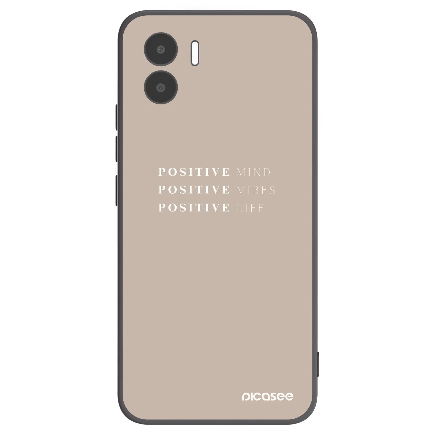 Picasee husă neagră din silicon pentru Xiaomi Redmi A1 - Positive Vibes