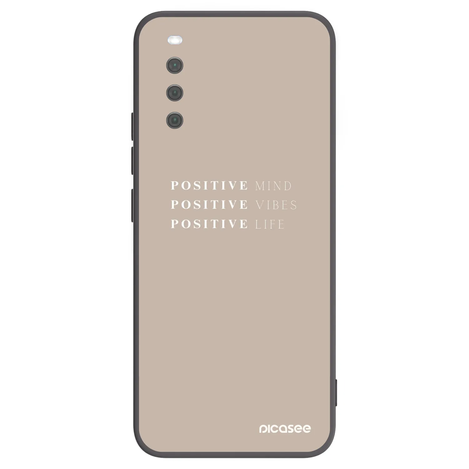 Picasee husă neagră din silicon pentru Sony Xperia 10 III - Positive Vibes
