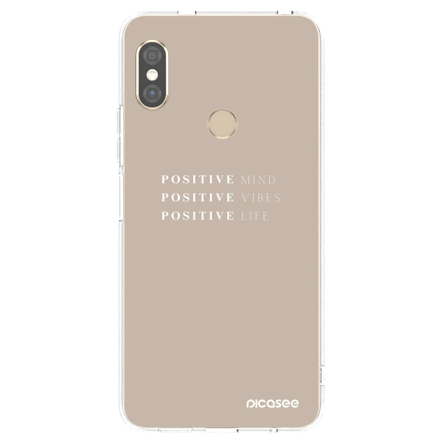 Picasee husă transparentă din silicon pentru Xiaomi Redmi Note 5 Global - Positive Vibes