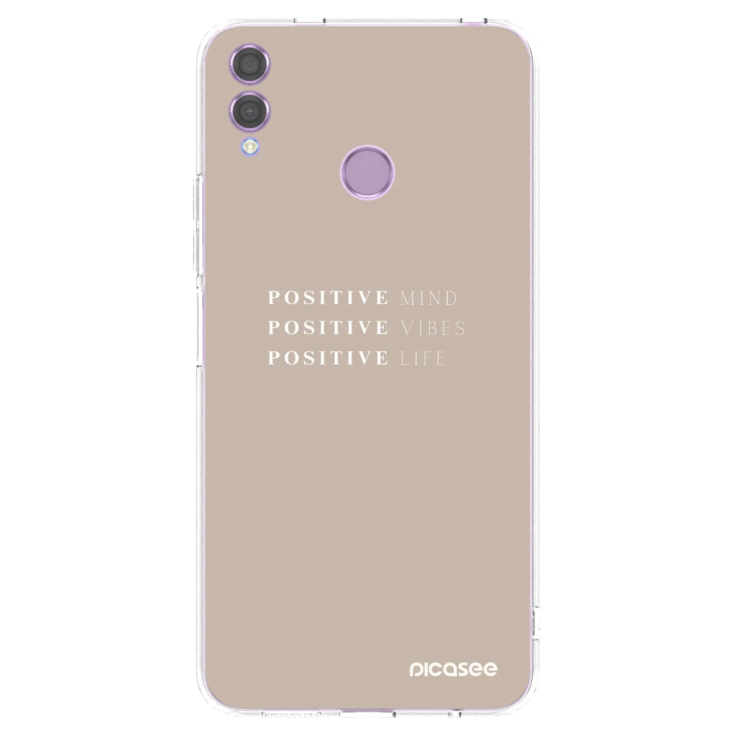 Picasee husă transparentă din silicon pentru Honor 8X - Positive Vibes