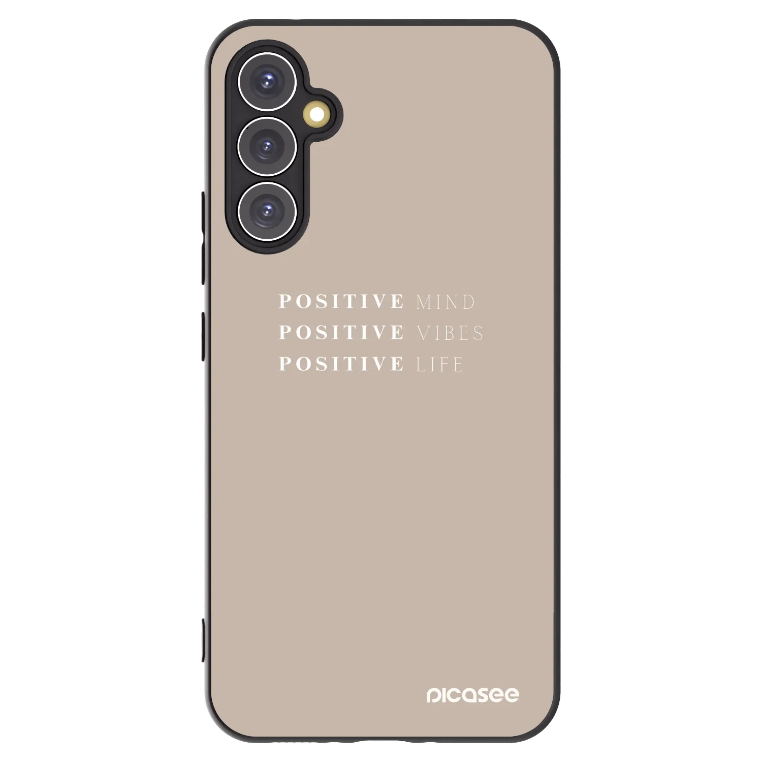 Picasee husă neagră din silicon pentru Samsung Galaxy A34 5G A346B - Positive Vibes