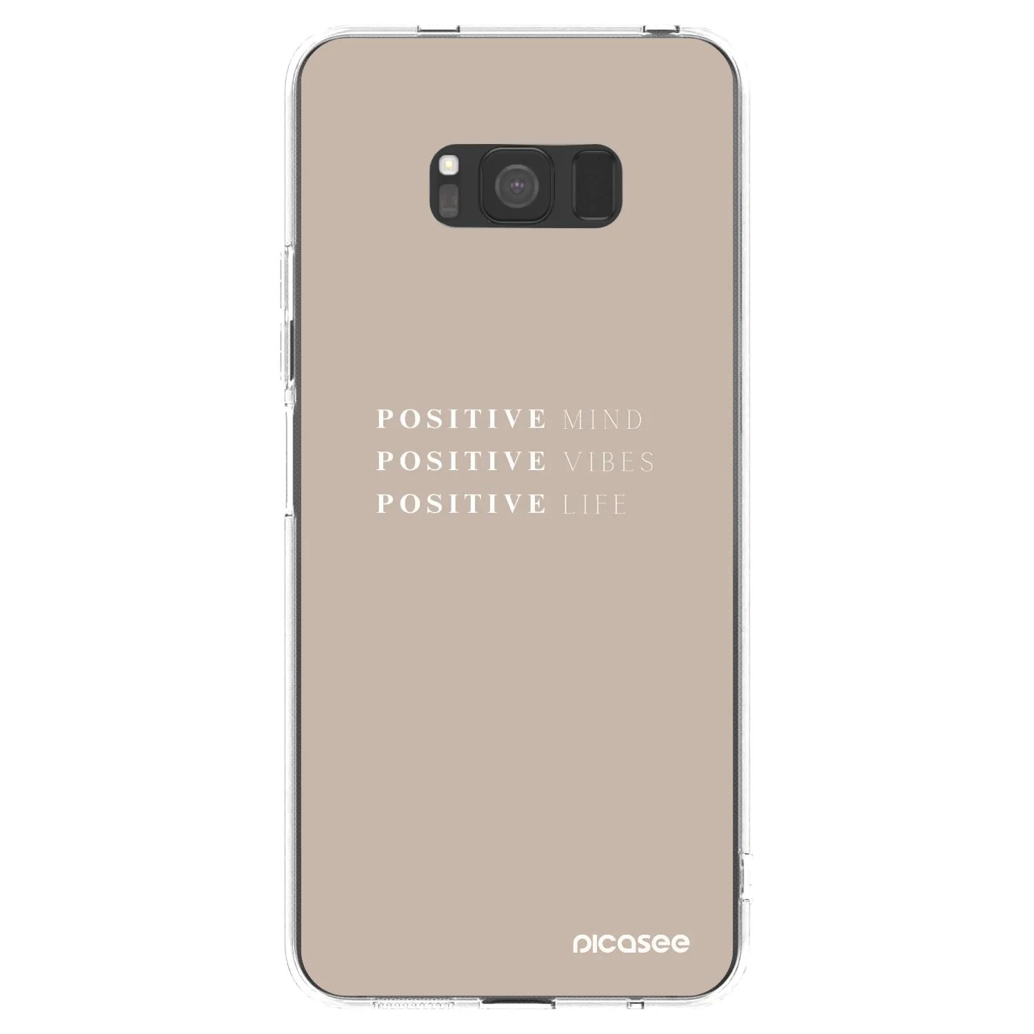 Picasee husă transparentă din silicon pentru Samsung Galaxy S8 G950F - Positive Vibes