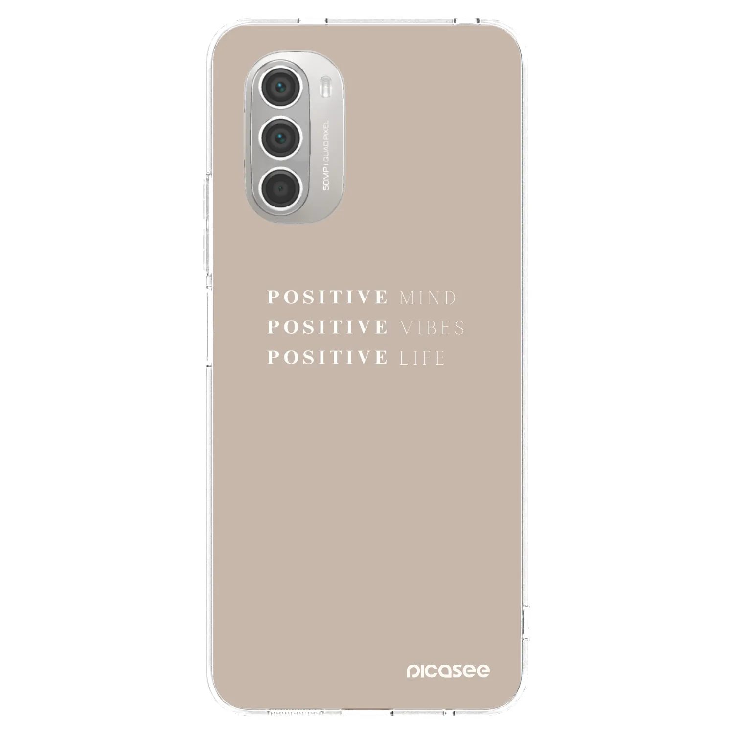Picasee husă transparentă din silicon pentru Motorola Moto G51 - Positive Vibes