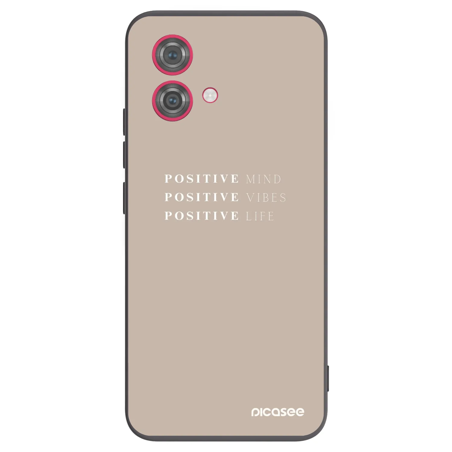 Picasee husă neagră din silicon pentru Motorola Moto G84 5G - Positive Vibes