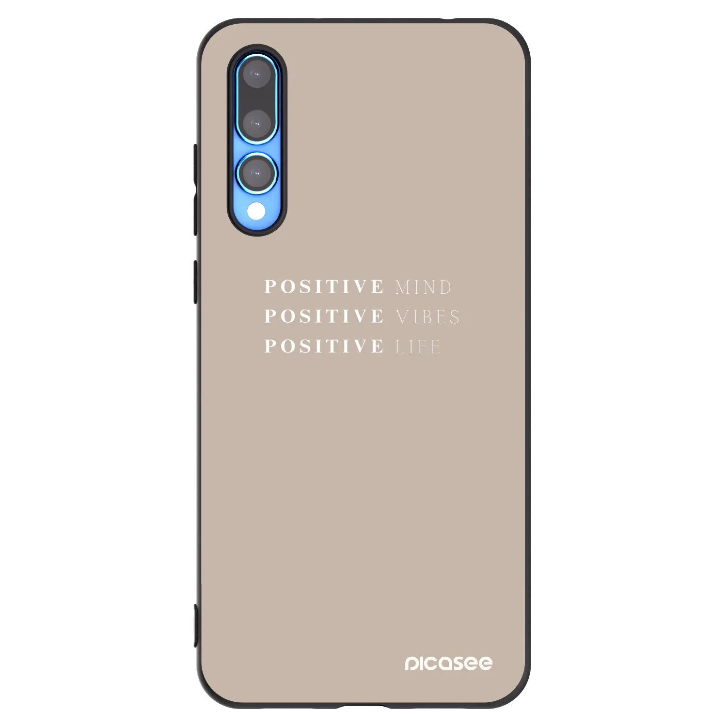 Picasee husă neagră din silicon pentru Huawei P20 Pro - Positive Vibes