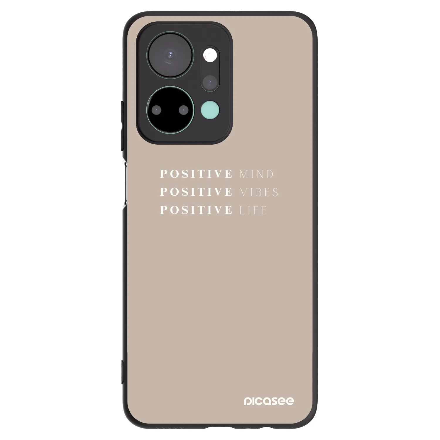 Picasee husă neagră din silicon pentru Honor X7a - Positive Vibes