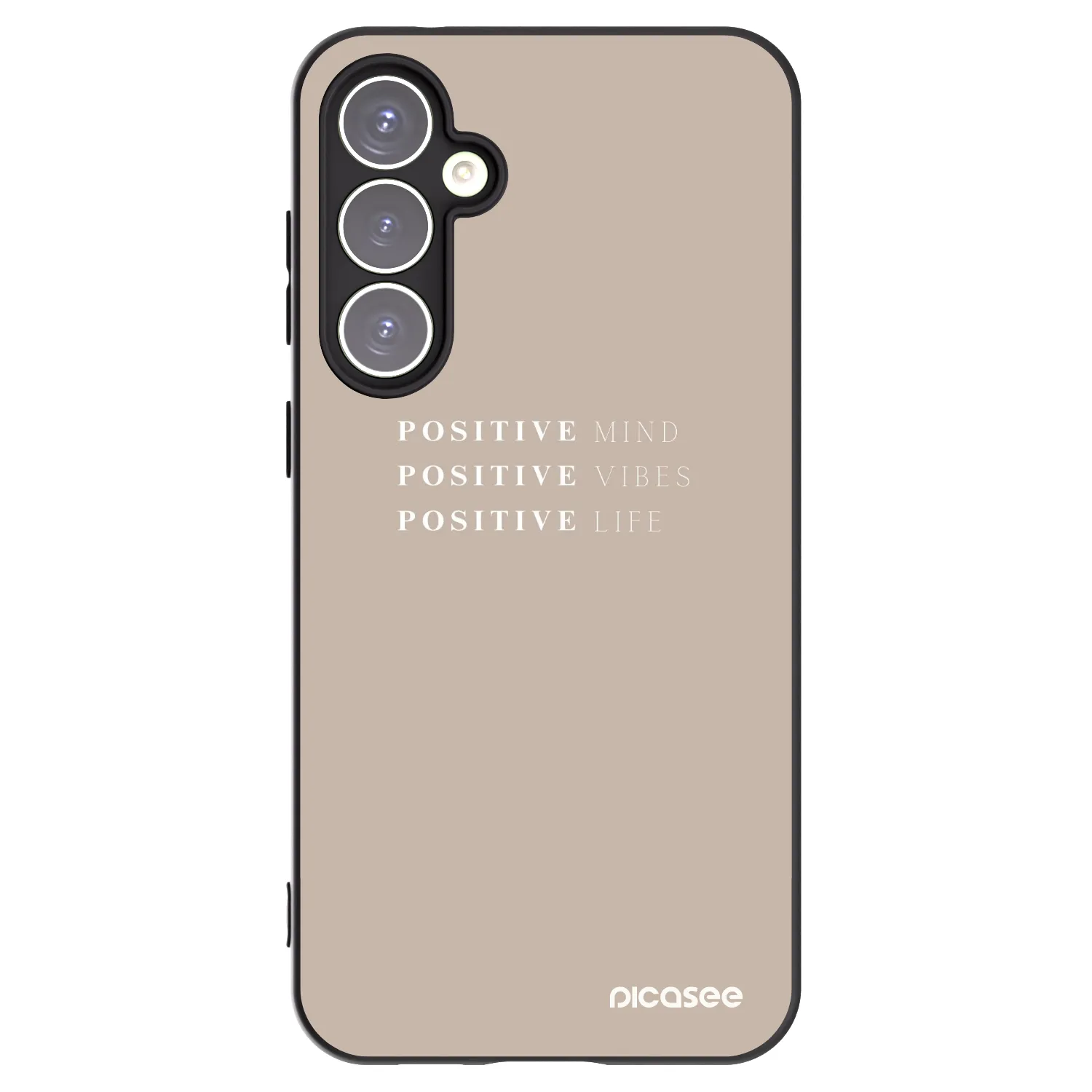 Picasee husă neagră din silicon pentru Samsung Galaxy S23 FE S711B - Positive Vibes