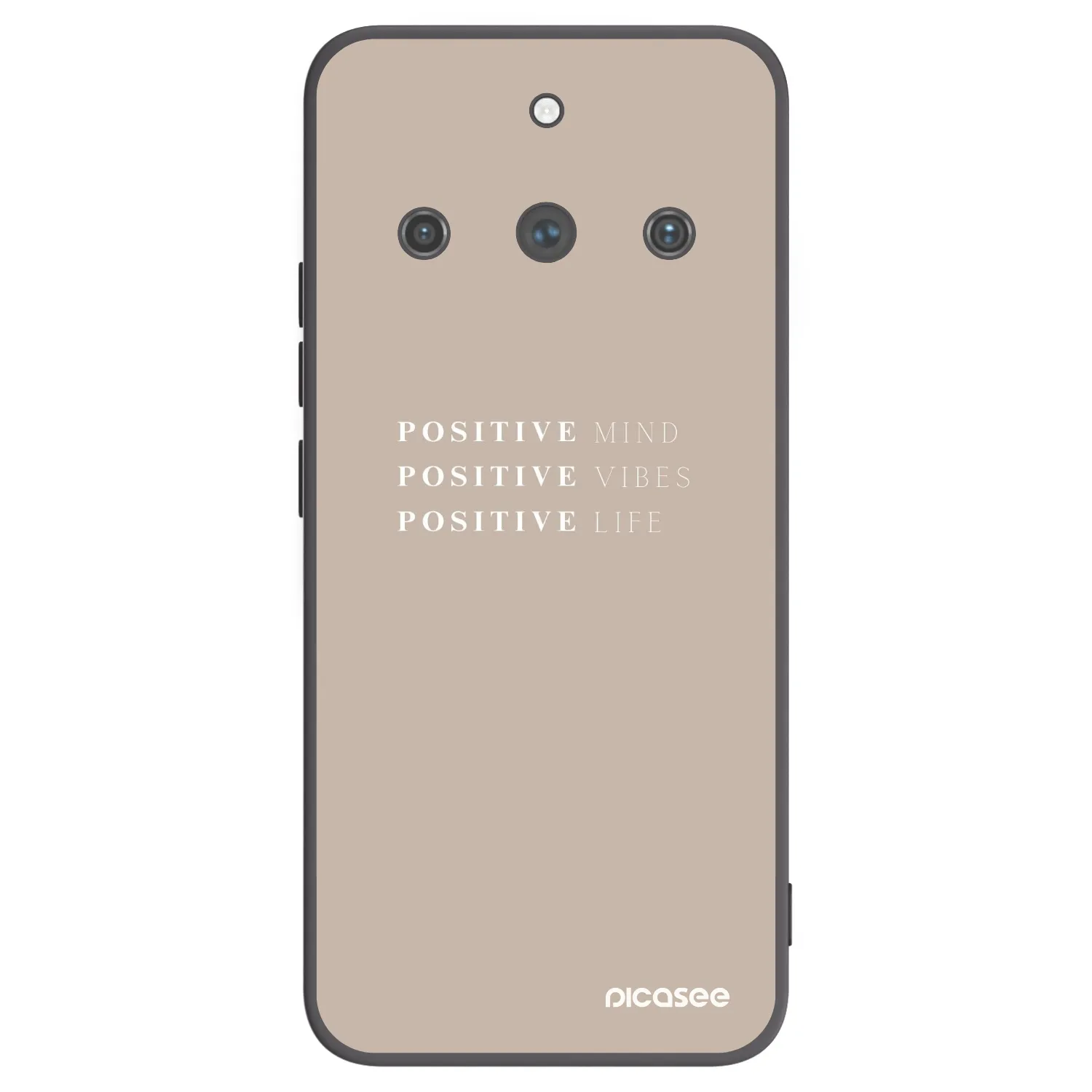 Picasee husă neagră din silicon pentru Realme 11 Pro+ - Positive Vibes