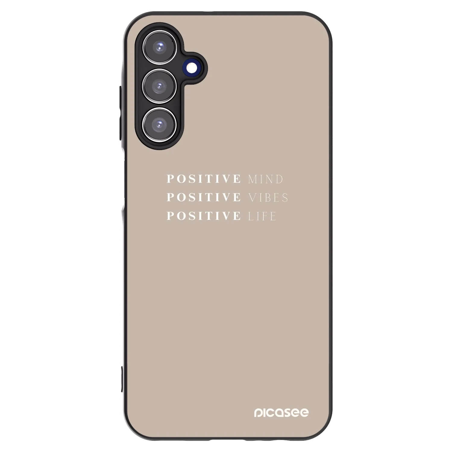 Picasee husă neagră din silicon pentru Samsung Galaxy A15 A156B 5G - Positive Vibes
