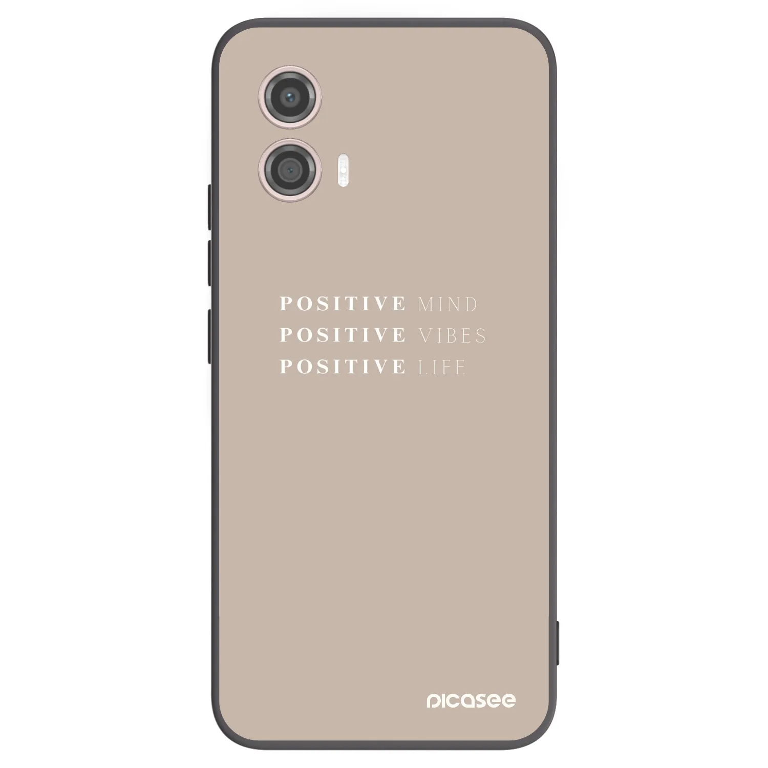 Picasee husă neagră din silicon pentru Motorola Moto G53 5G - Positive Vibes