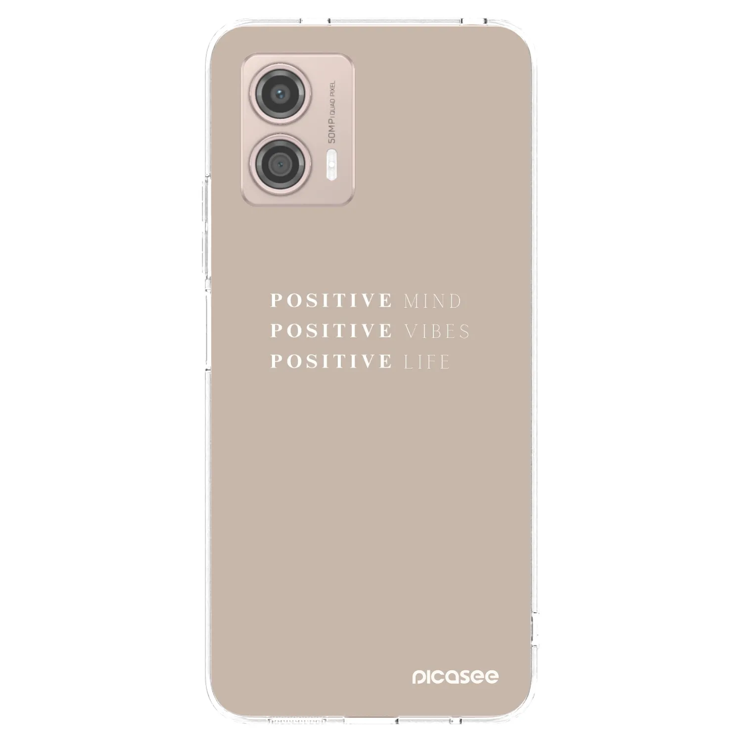 Picasee husă transparentă din silicon pentru Motorola Moto G53 5G - Positive Vibes