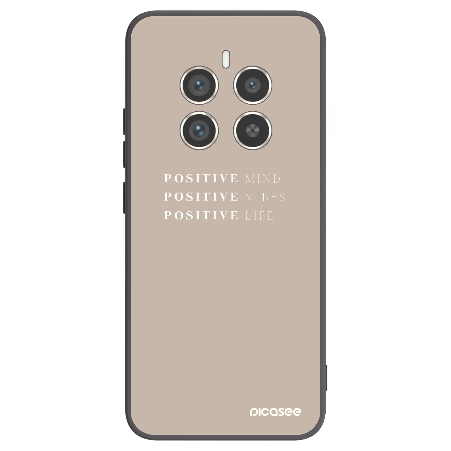 Picasee husă neagră din silicon pentru Realme 12 Pro 5G - Positive Vibes