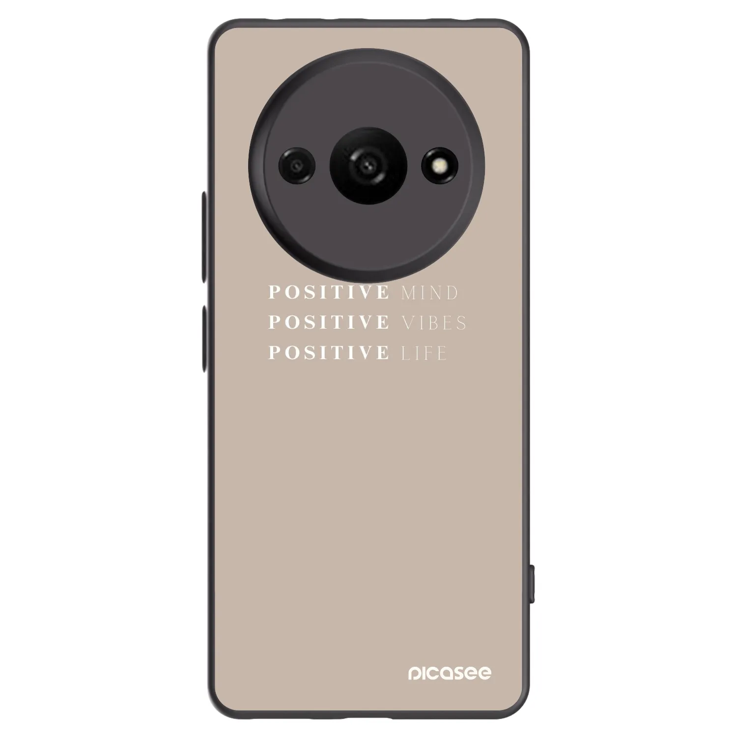 Picasee husă neagră din silicon pentru Xiaomi Redmi A3 - Positive Vibes