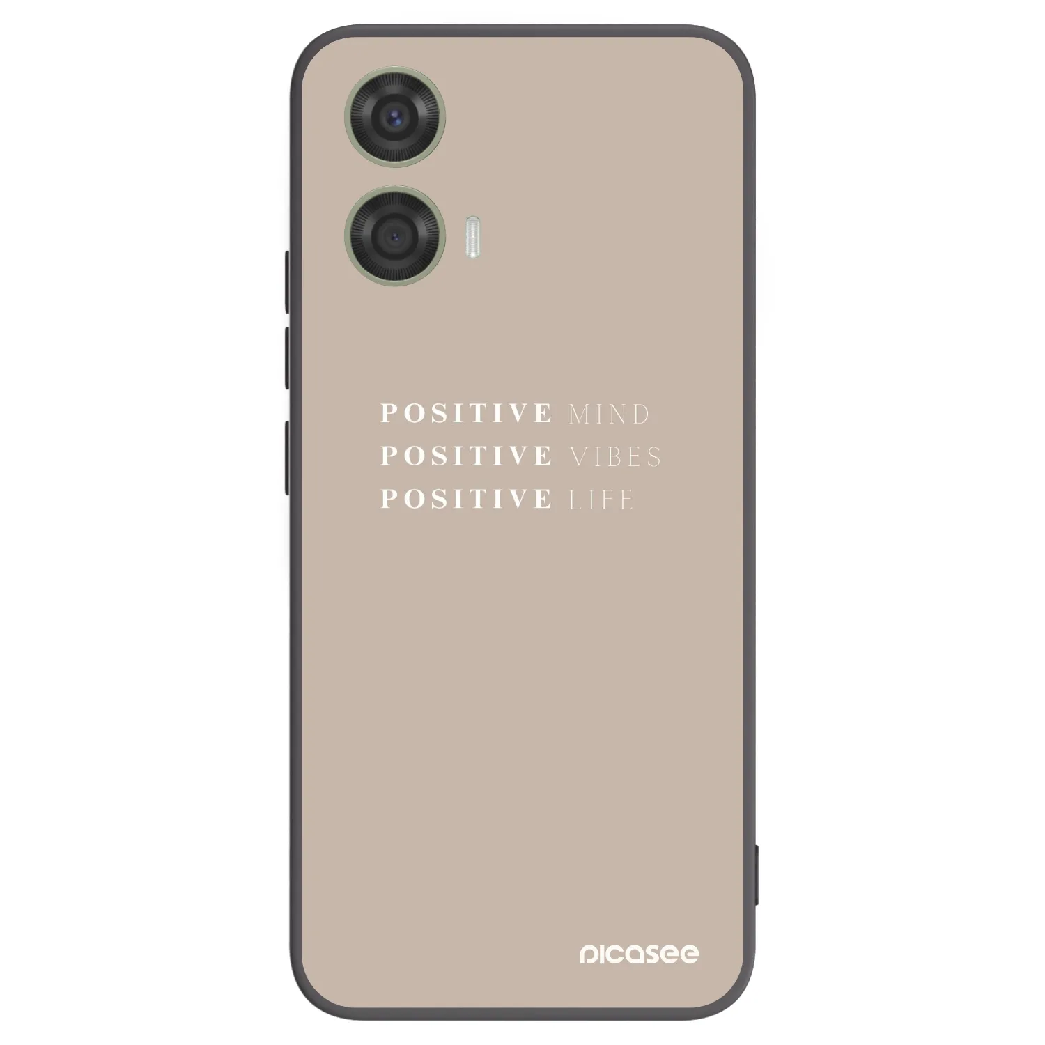 Picasee husă neagră din silicon pentru Motorola Moto G24 - Positive Vibes