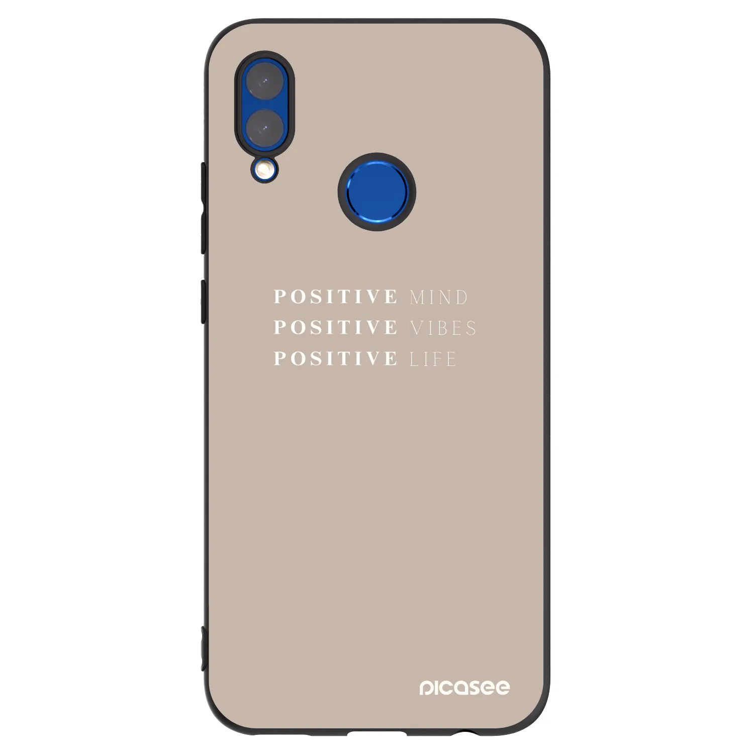 Picasee husă neagră din silicon pentru Honor 10 Lite - Positive Vibes
