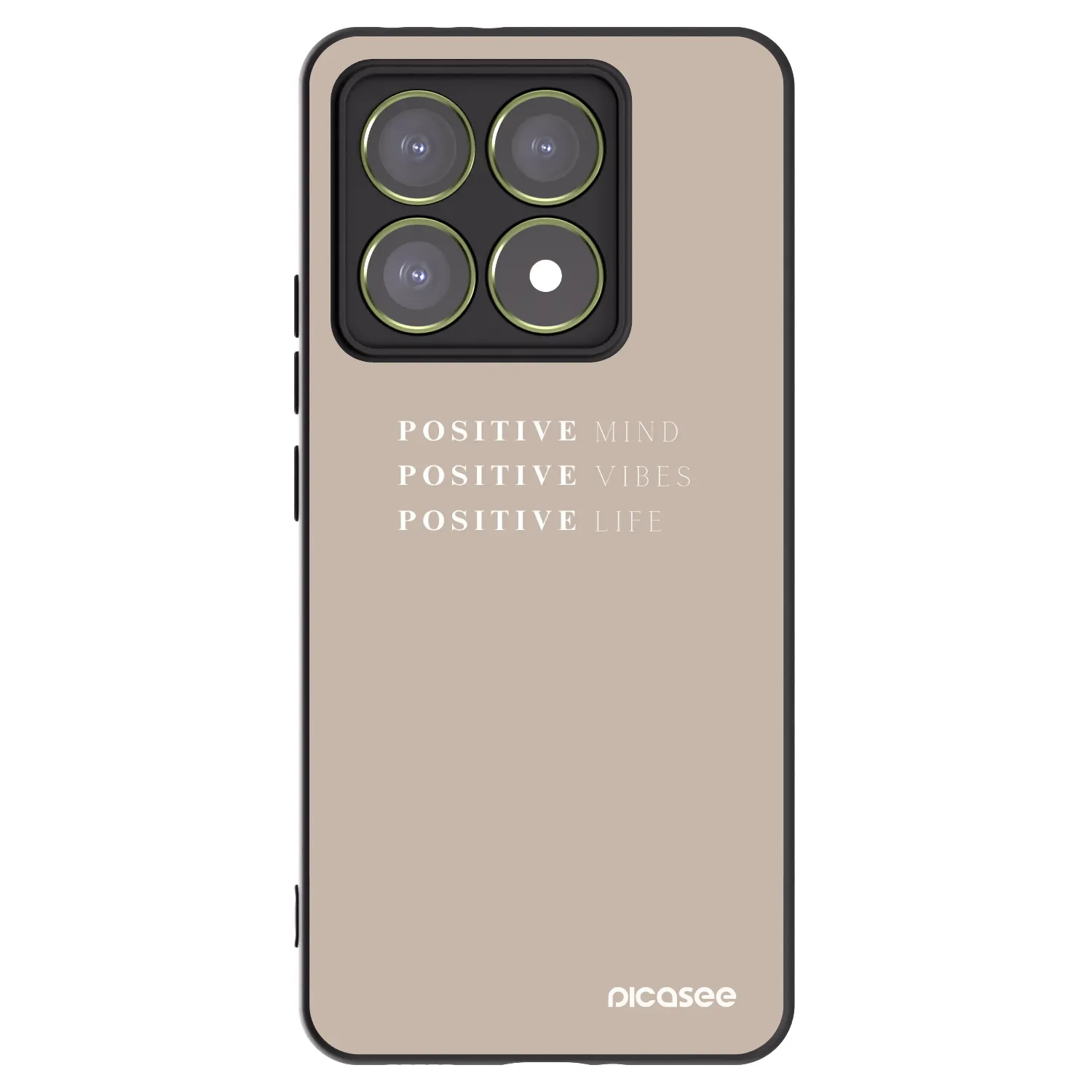 Picasee husă neagră din silicon pentru Xiaomi 14T - Positive Vibes