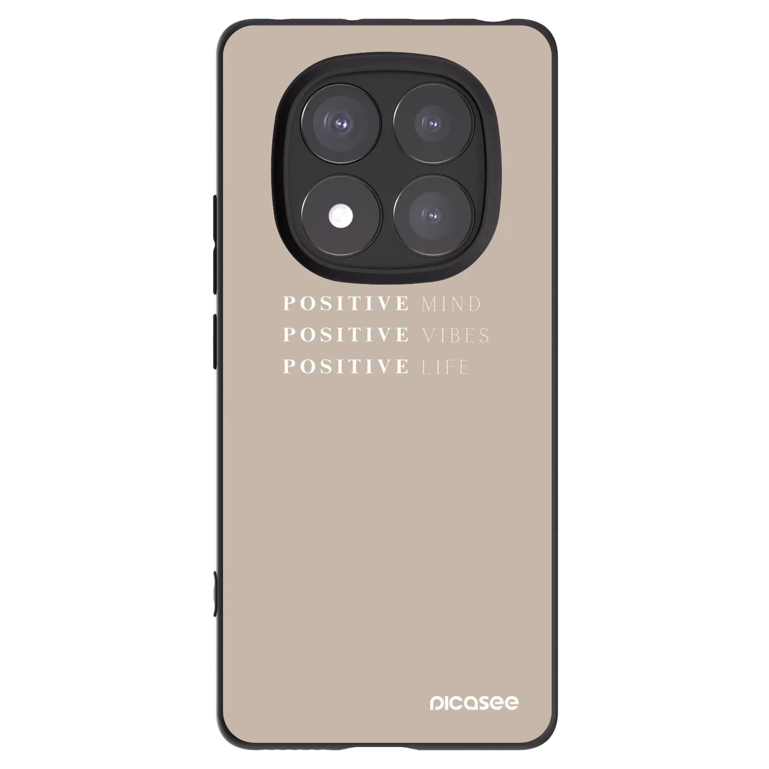 Picasee husă neagră din silicon pentru Xiaomi Redmi Note 14 Pro 5G - Positive Vibes