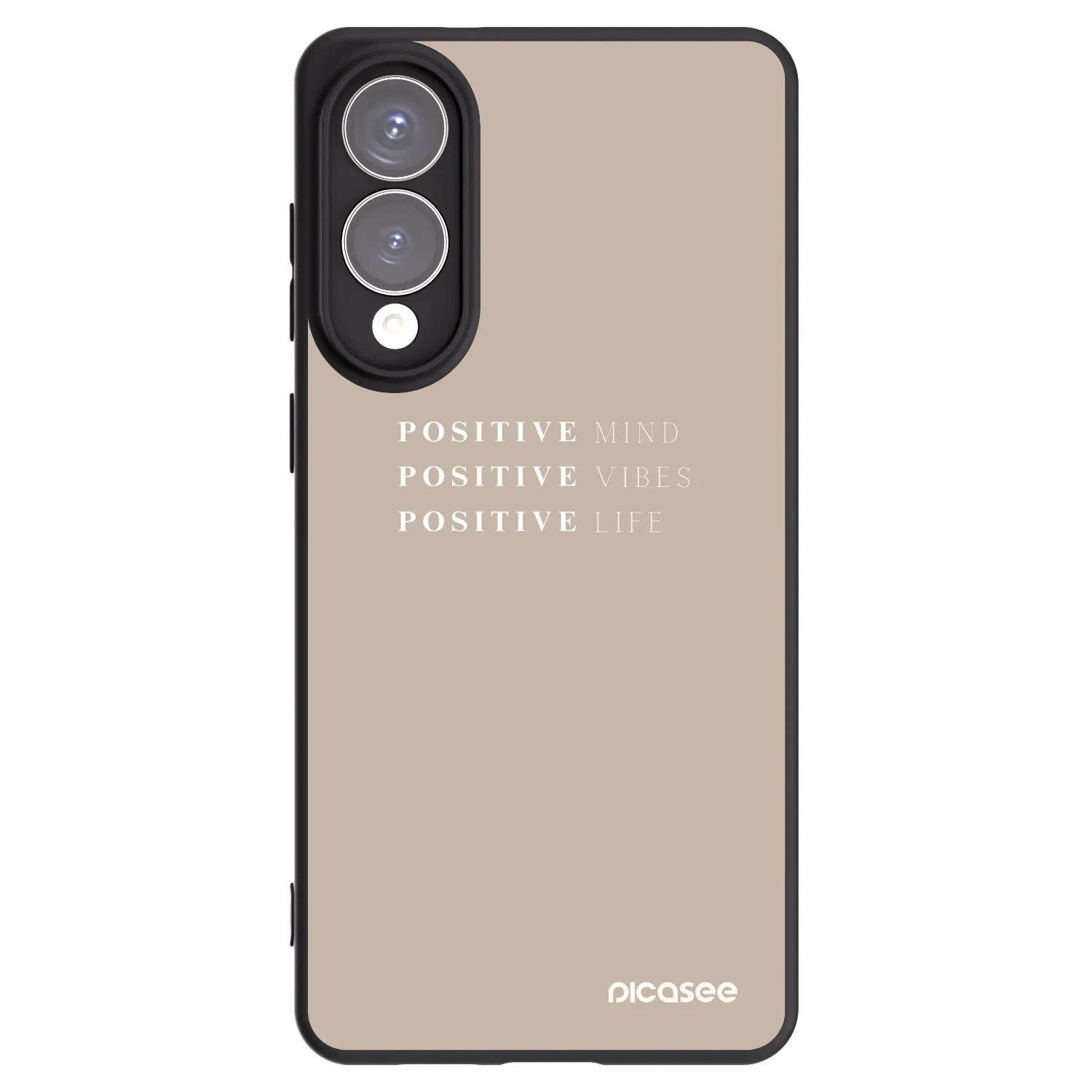Picasee husă neagră din silicon pentru Samsung Galaxy S25 Edge 5G - Positive Vibes