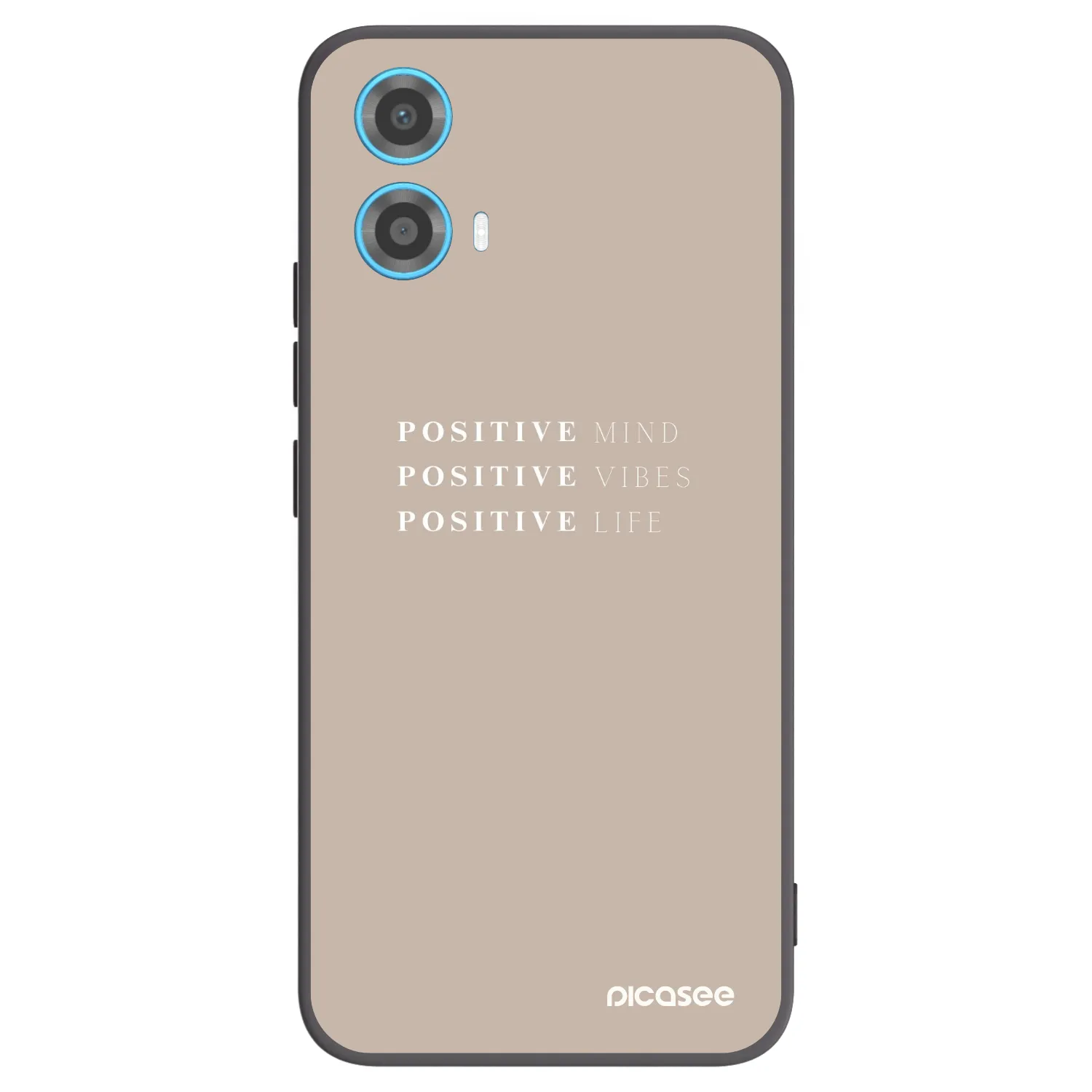 Picasee husă neagră din silicon pentru Motorola Moto G34 5G - Positive Vibes
