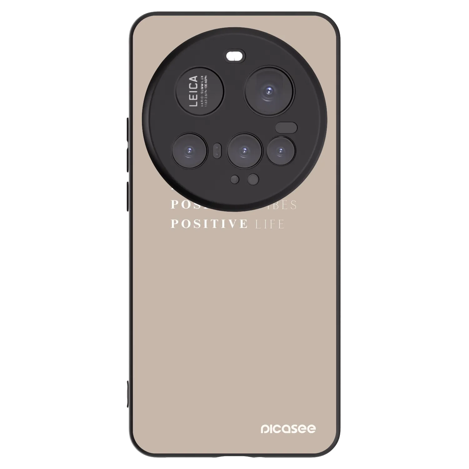 Picasee husă neagră din silicon pentru Xiaomi 15 Ultra - Positive Vibes