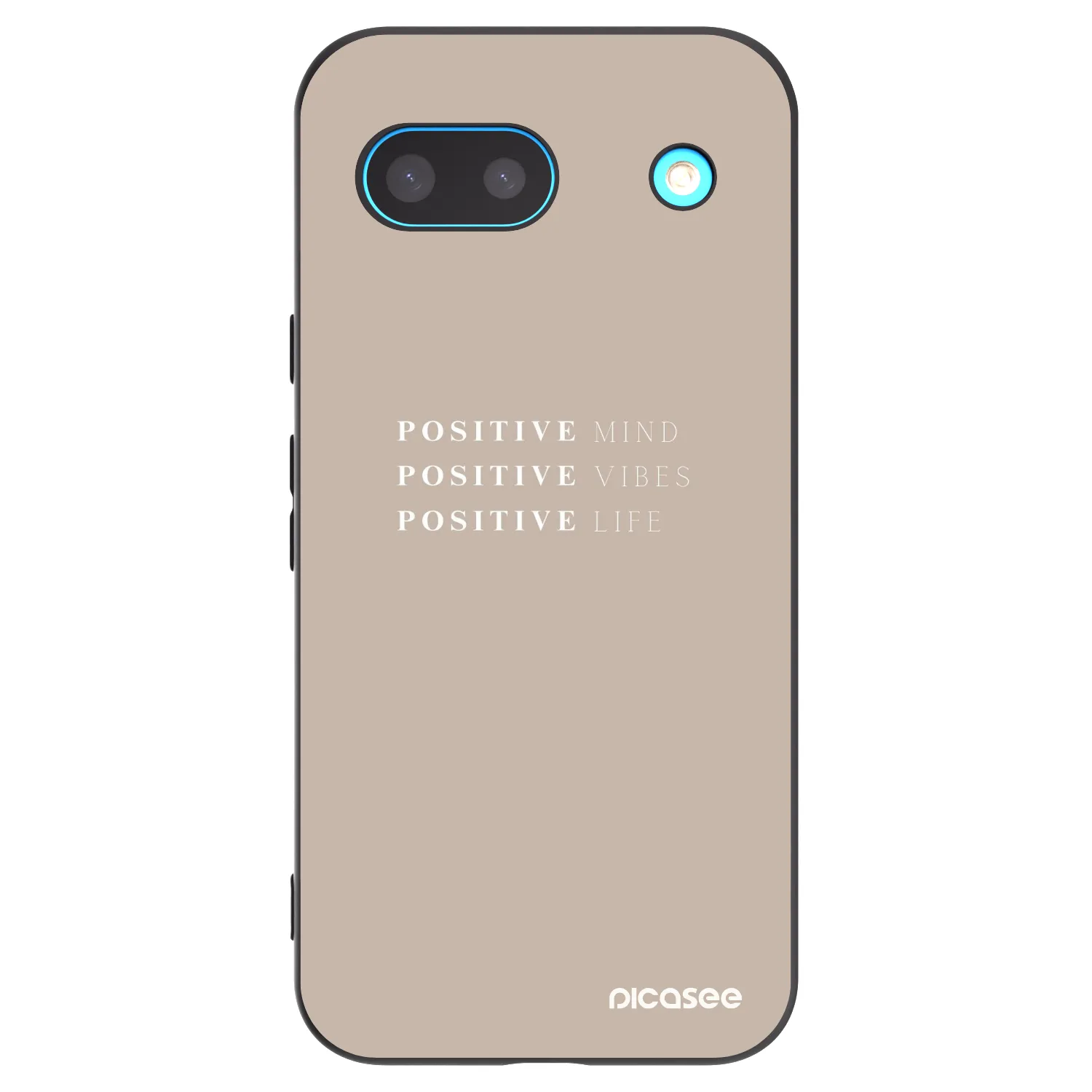 Picasee husă neagră din silicon pentru Google Pixel 8a - Positive Vibes