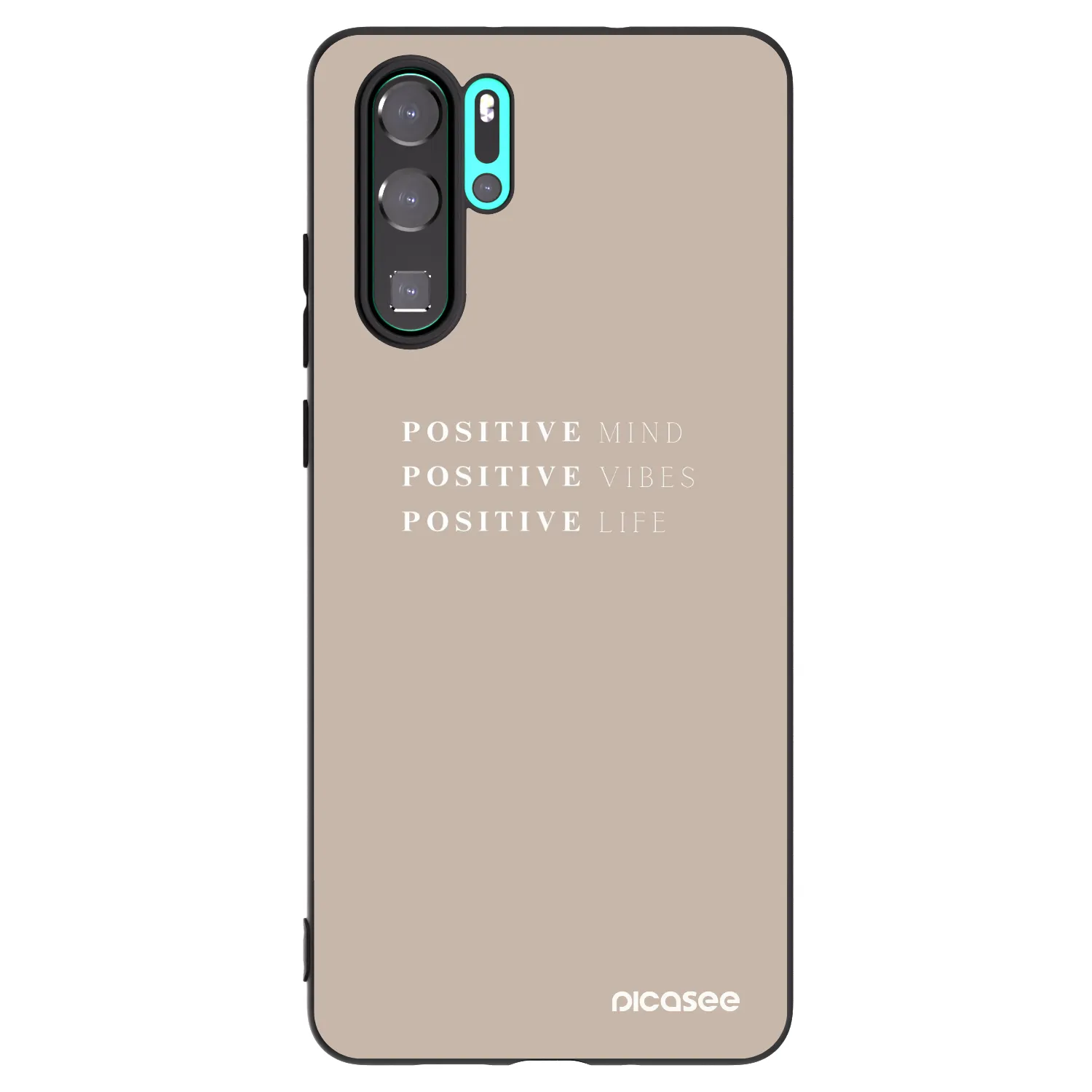 Picasee husă neagră din silicon pentru Huawei P30 Pro - Positive Vibes