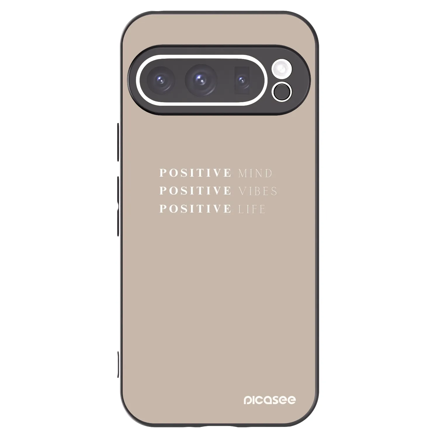 Picasee husă neagră din silicon pentru Google Pixel 9 Pro - Positive Vibes